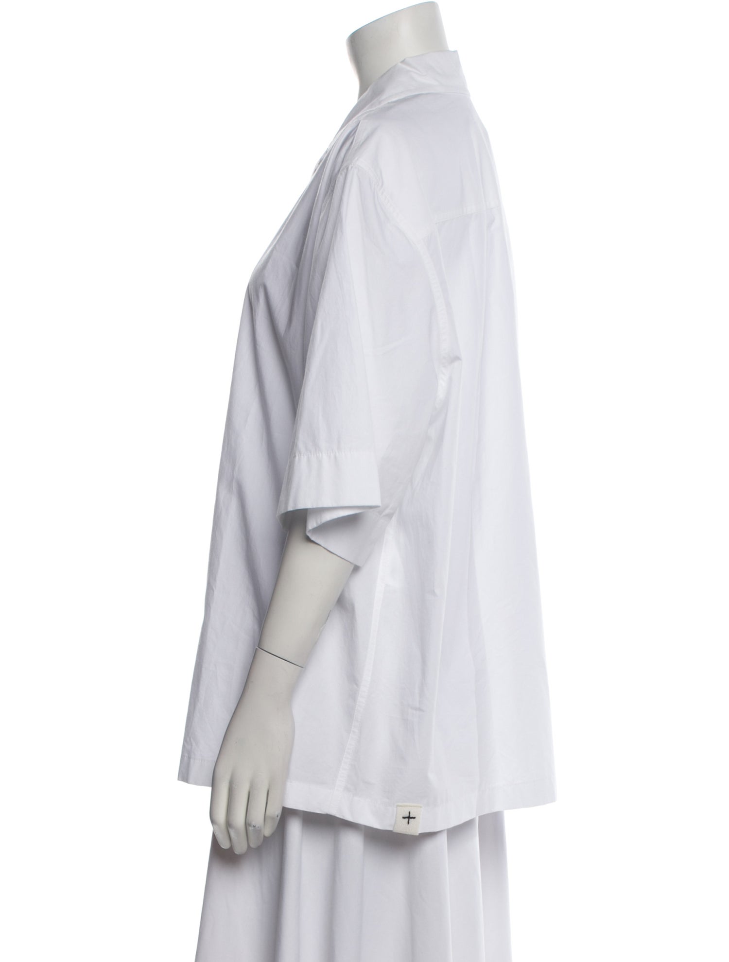 Jil Sander Three-Quarter Sleeve Button-Up Top