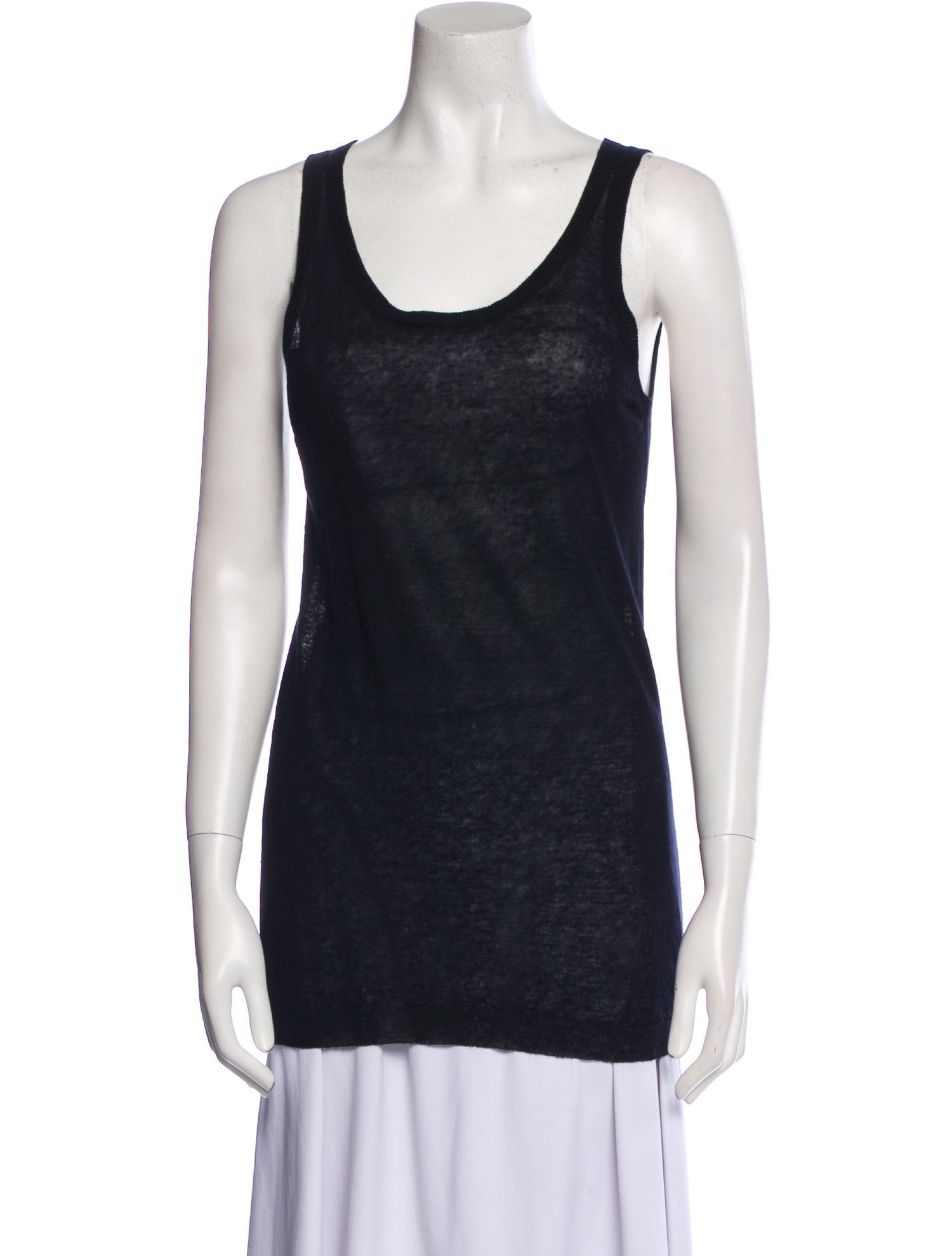 Jil Sander Linen Scoop Neck Sweater