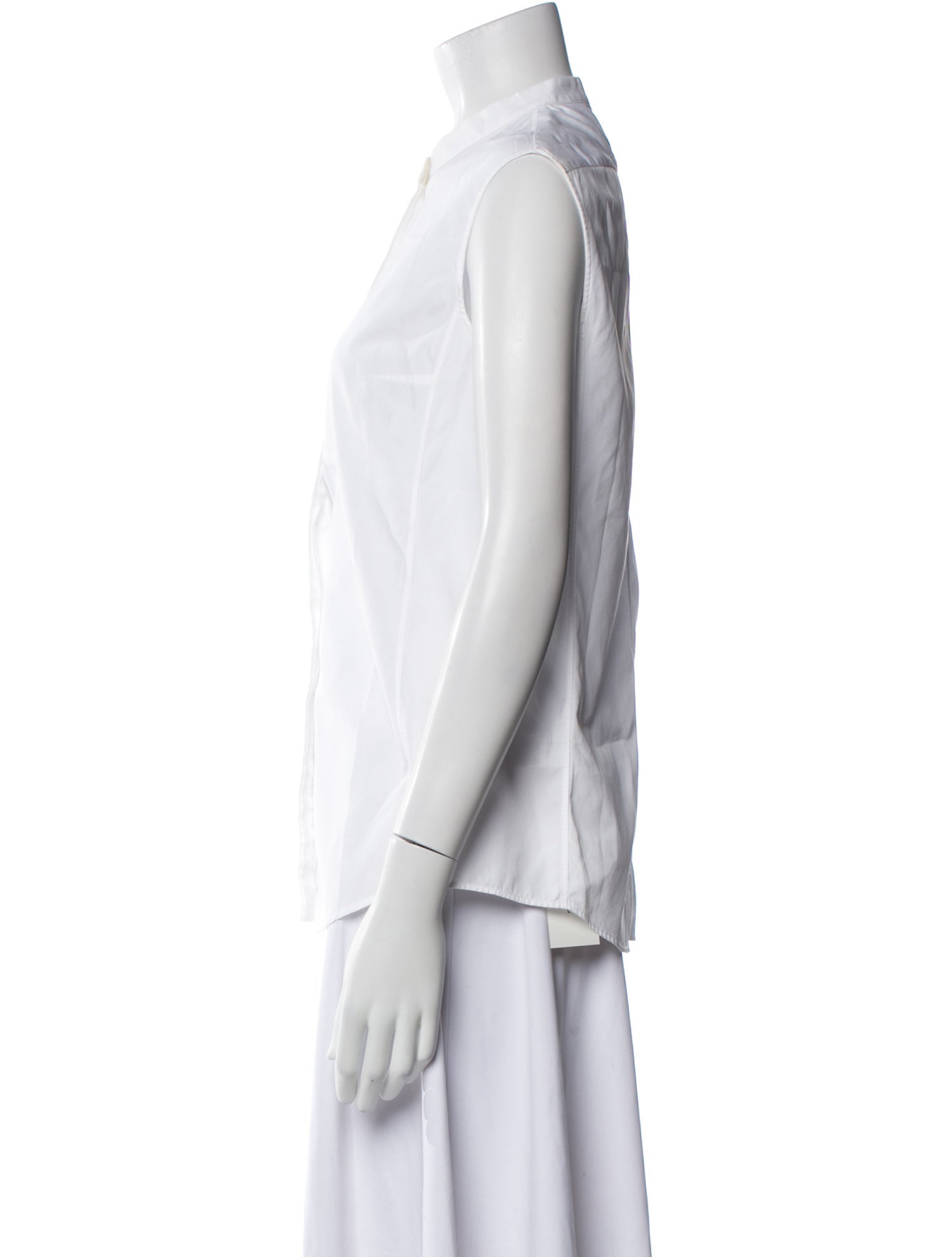 Jil Sander 2010's Mock Neck Button-Up Top