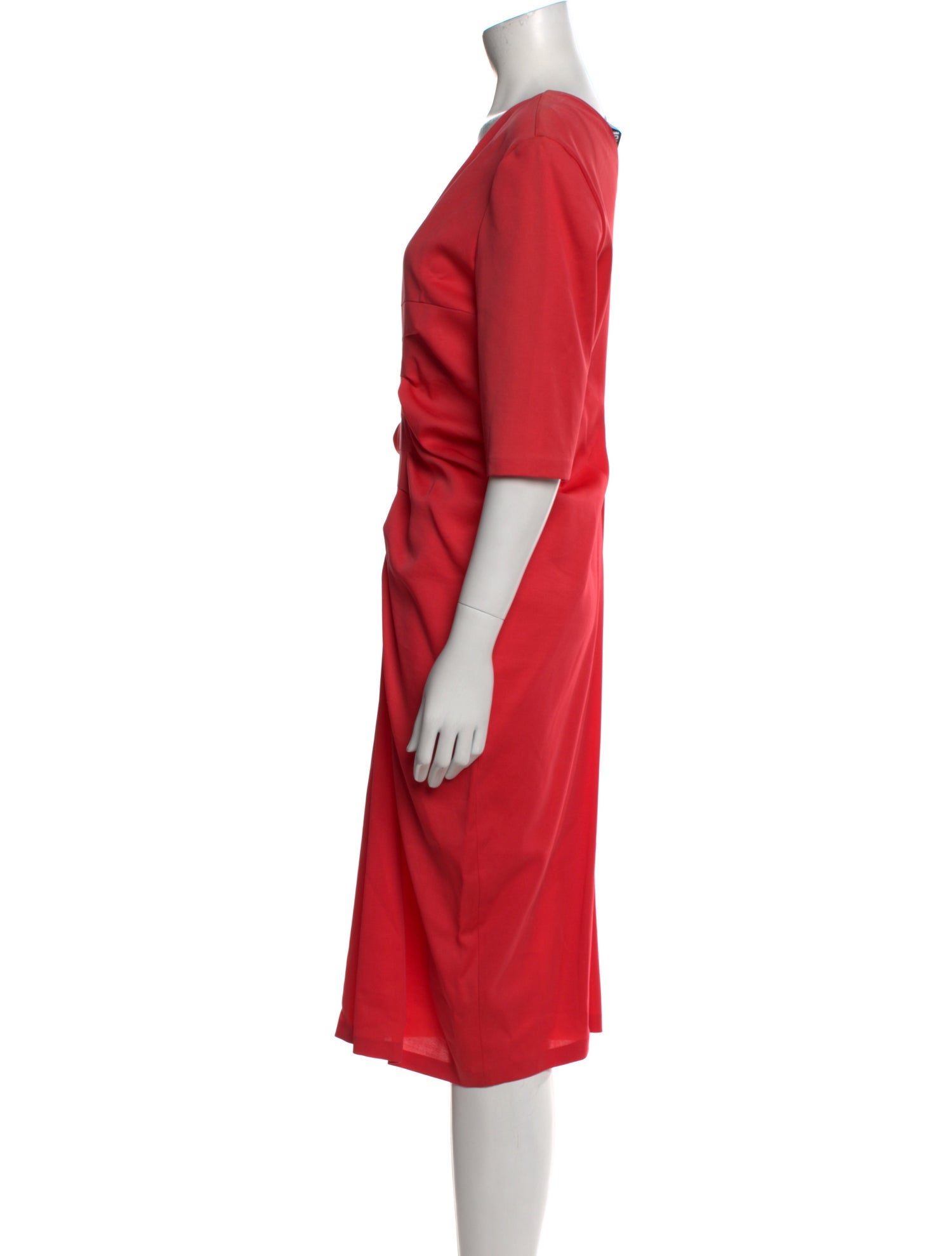 Jil Sander Virgin Wool Midi Length Dress