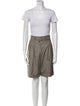 Jil Sander Wool Plaid Print Short Set