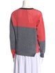 Jil Sander Wool Colorblock Pattern Sweater