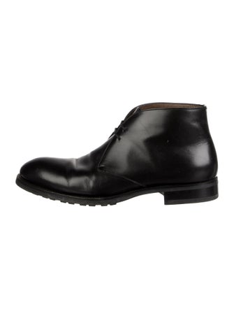 Jil Sander Leather Lace-Up Boots
