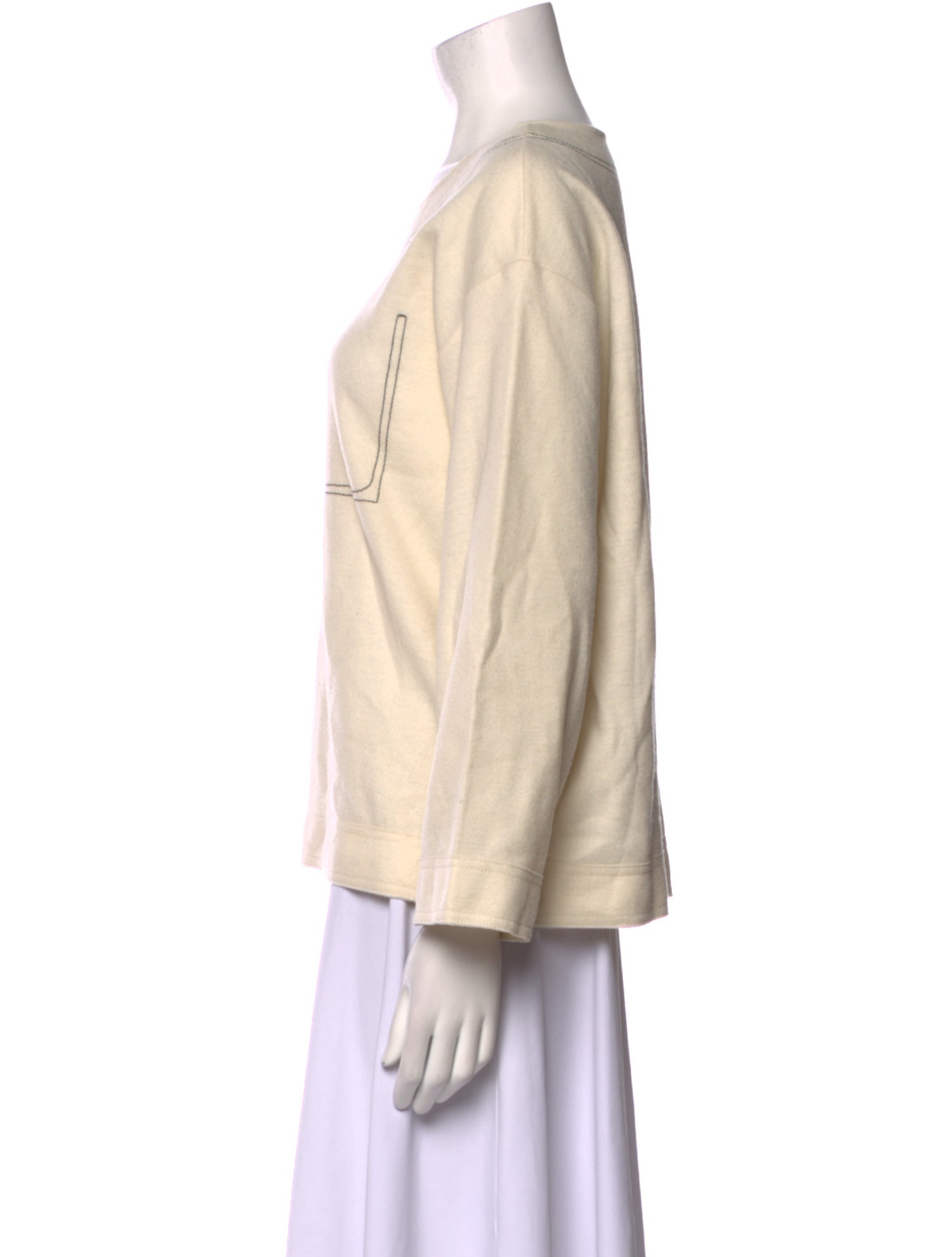 Jil Sander Wool Scoop Neck Sweater