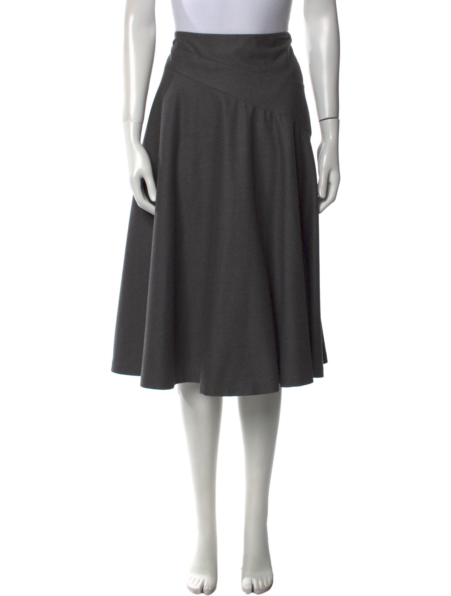 Jil Sander Pleated Accents Knee-Length Skirt