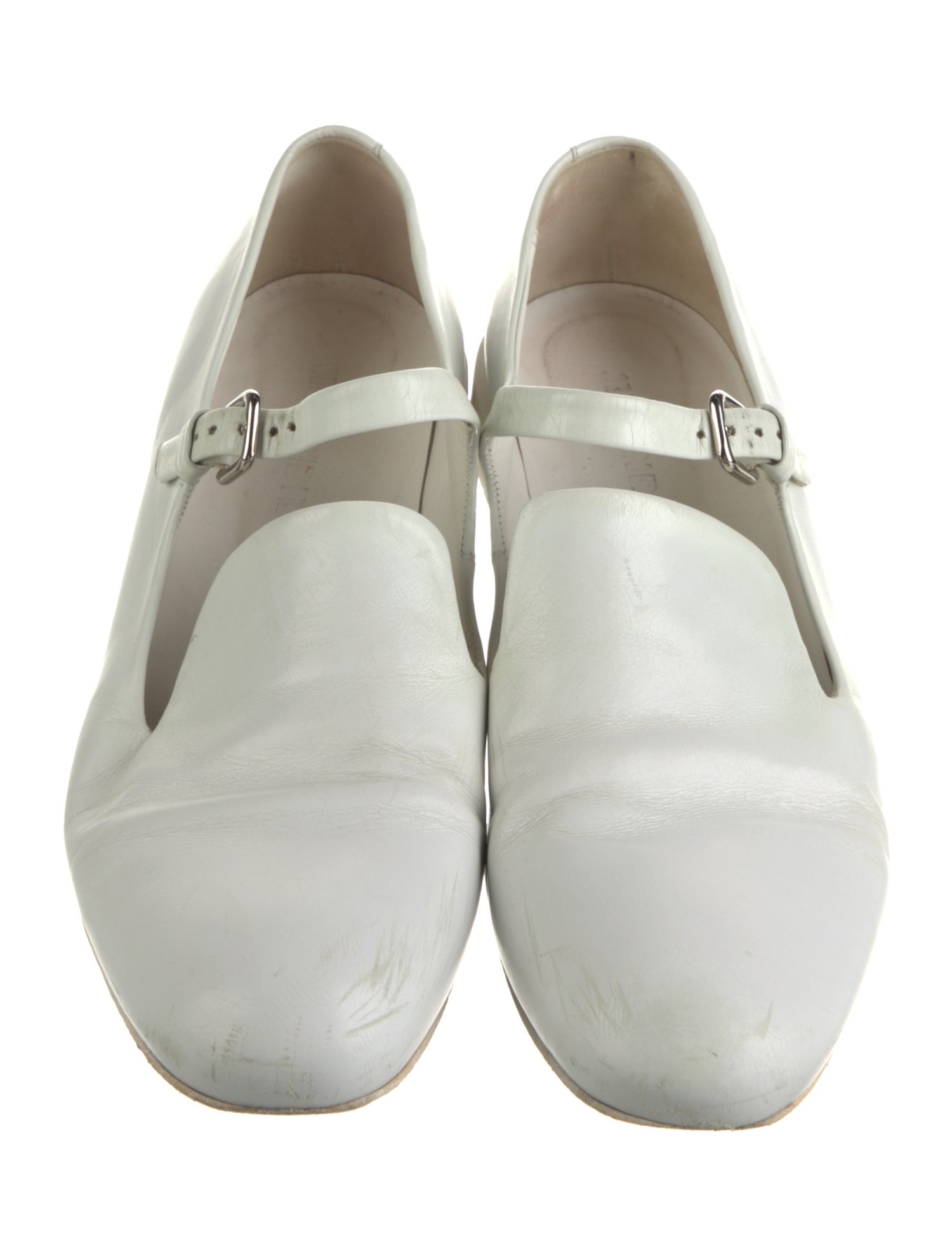 Jil Sander Leather Mary Jane Flats