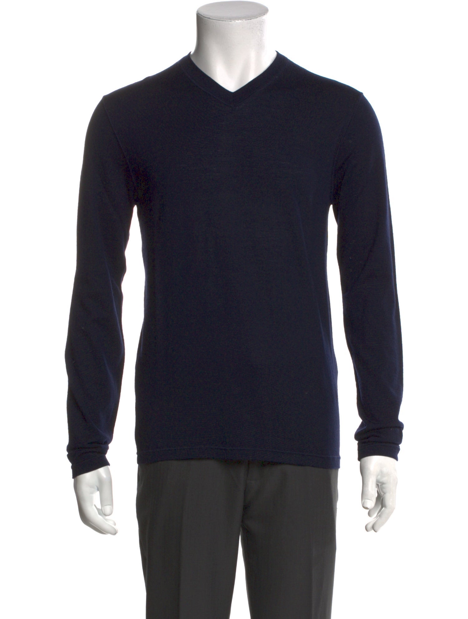 Jil Sander Wool V-Neck T-Shirt