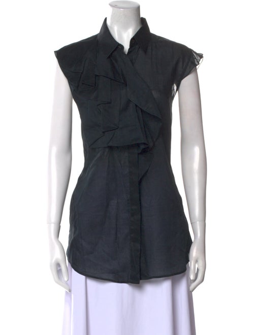 Jil Sander Short Sleeve Button-Up Top