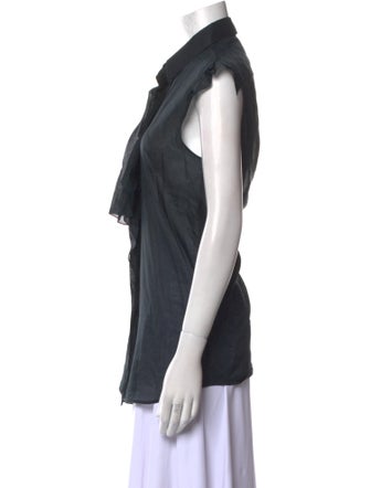 Jil Sander Short Sleeve Button-Up Top