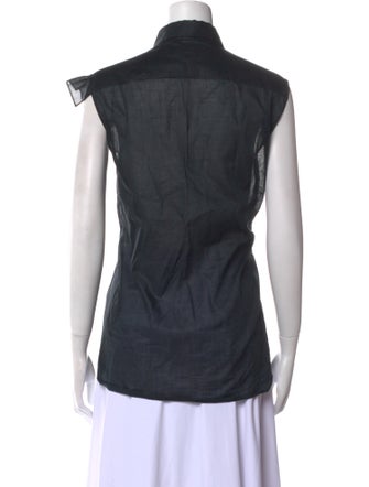 Jil Sander Short Sleeve Button-Up Top