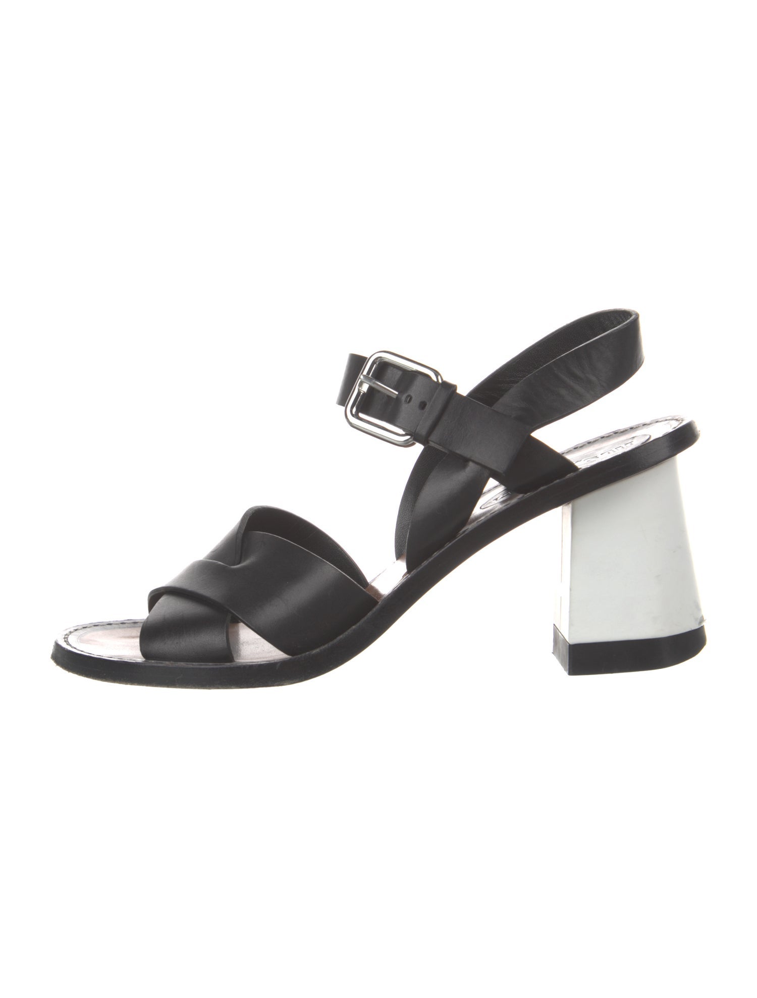 Jil Sander Leather Slingback Sandals