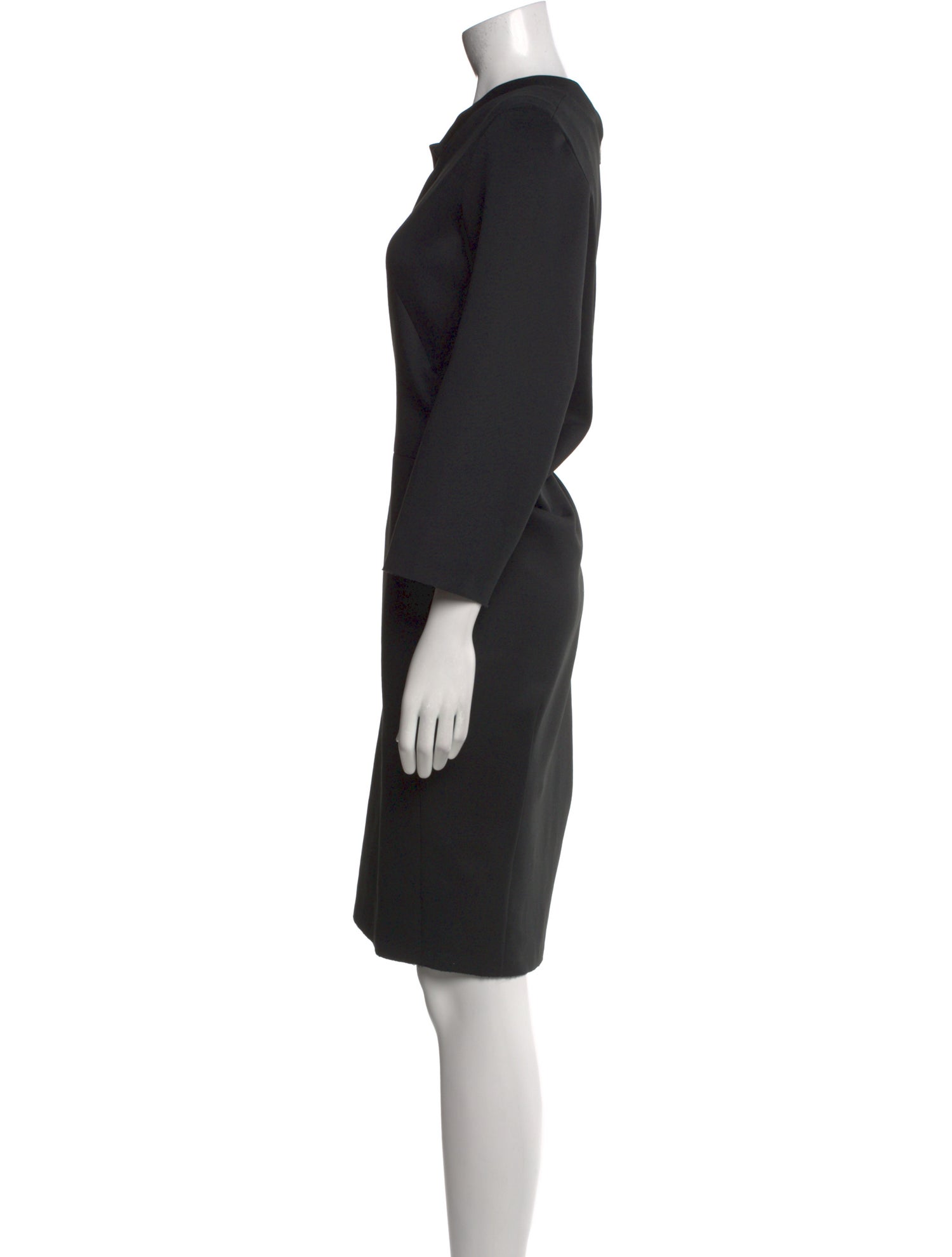 Jil Sander Cowl Neck Knee-Length Dress