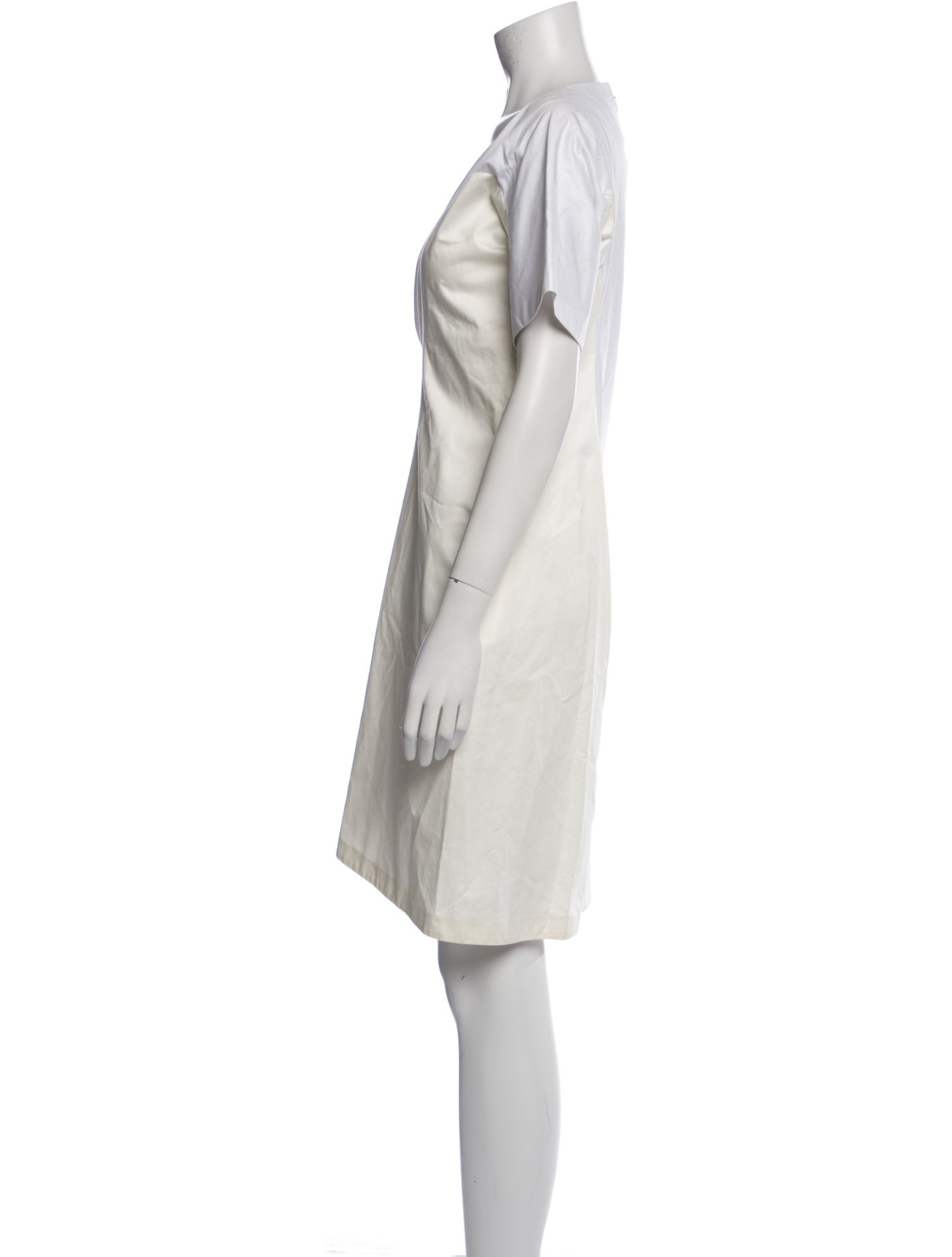 Jil Sander Square Neckline Mini Dress