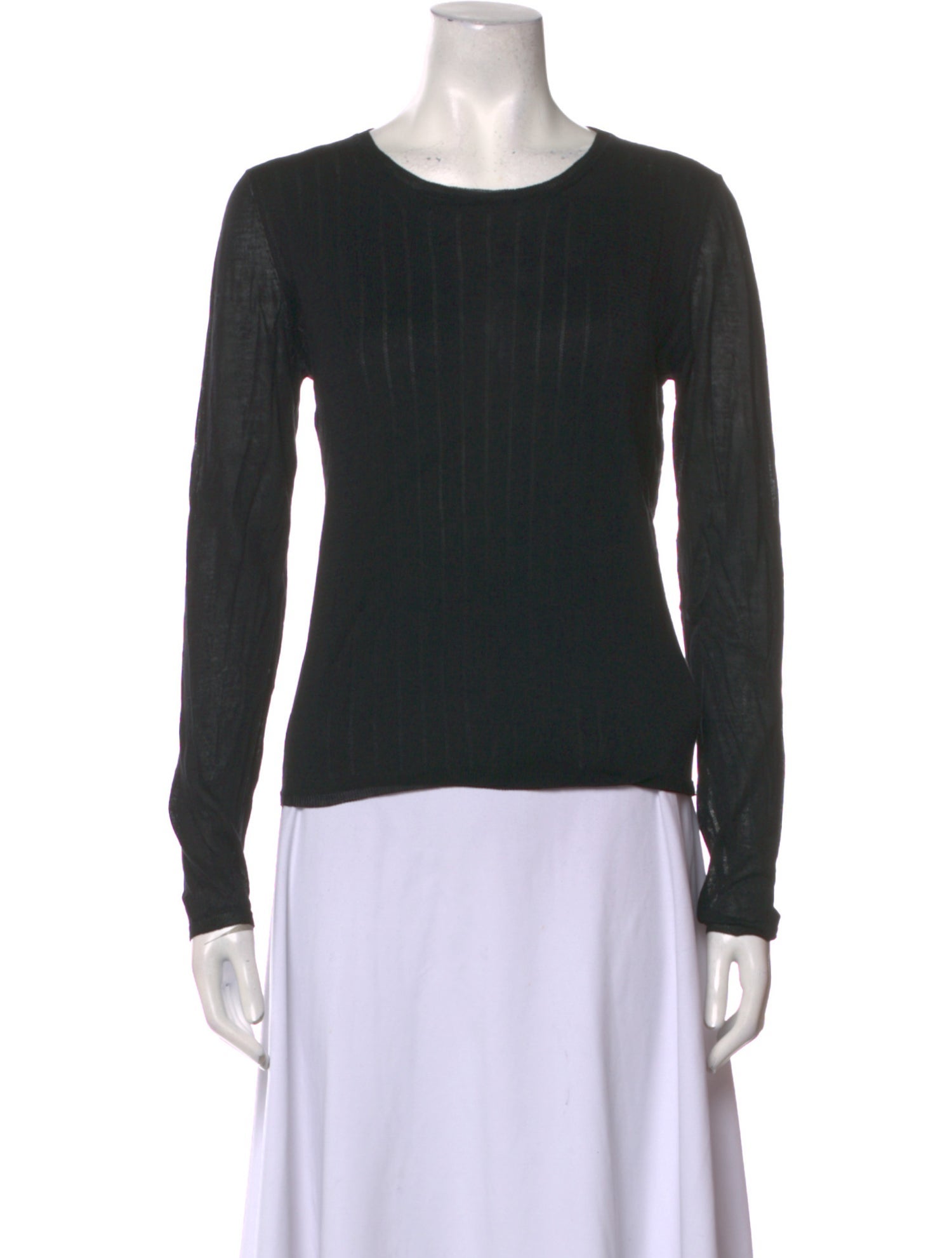 Jil Sander Scoop Neck Long Sleeve Top