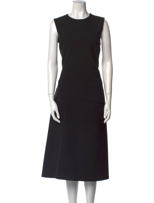 Jil Sander Crew Neck Midi Length Dress