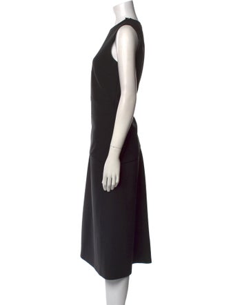 Jil Sander Crew Neck Midi Length Dress