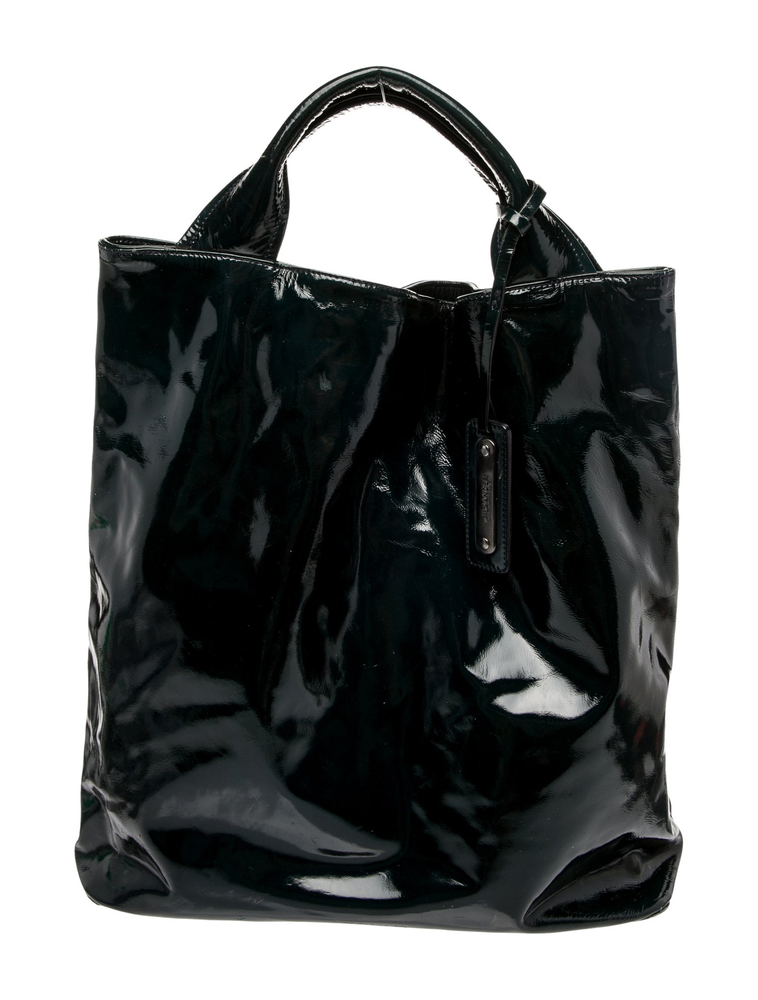 Jil Sander Patent Leather Bucket Bag