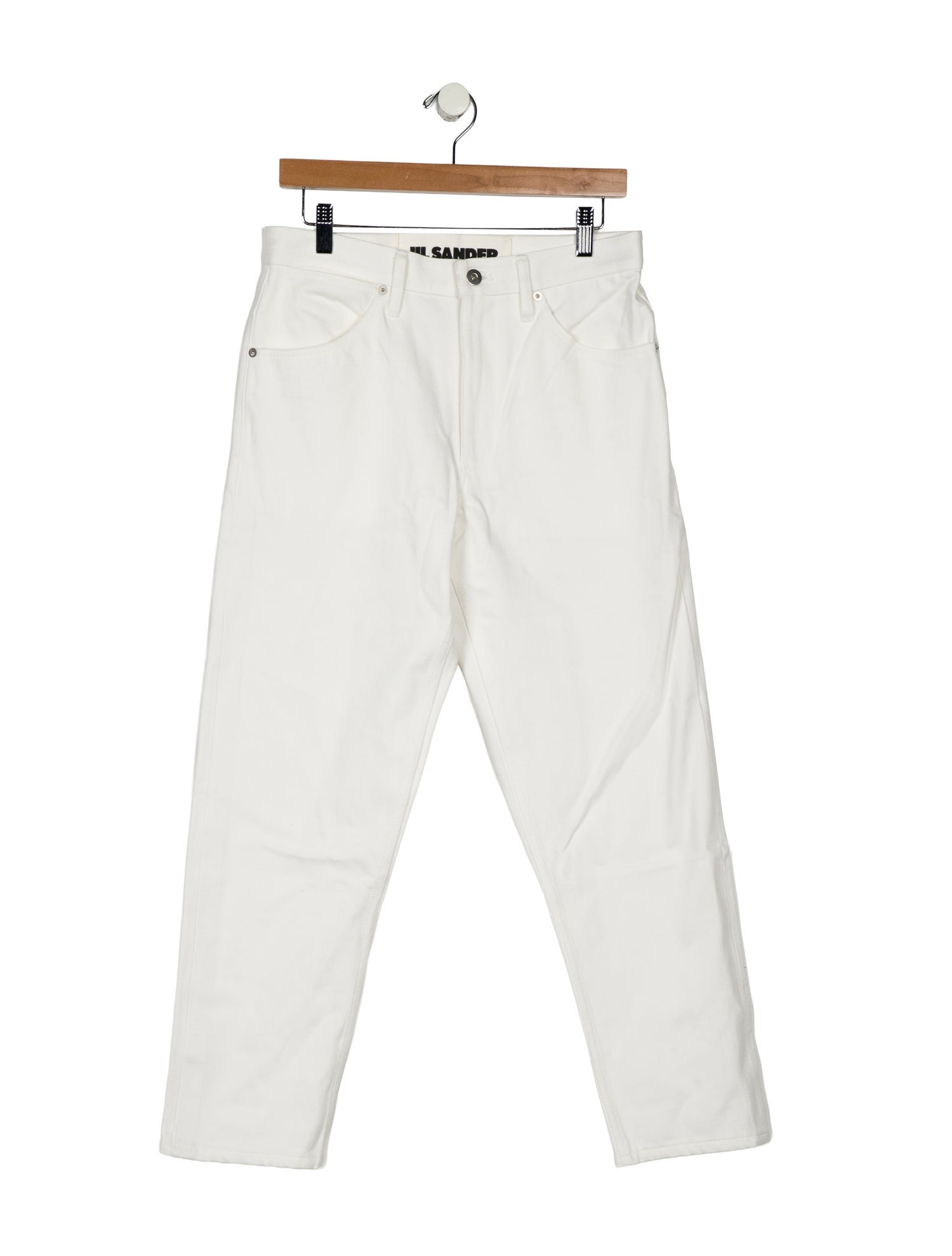 Jil Sander High-Rise Straight Leg Jeans
