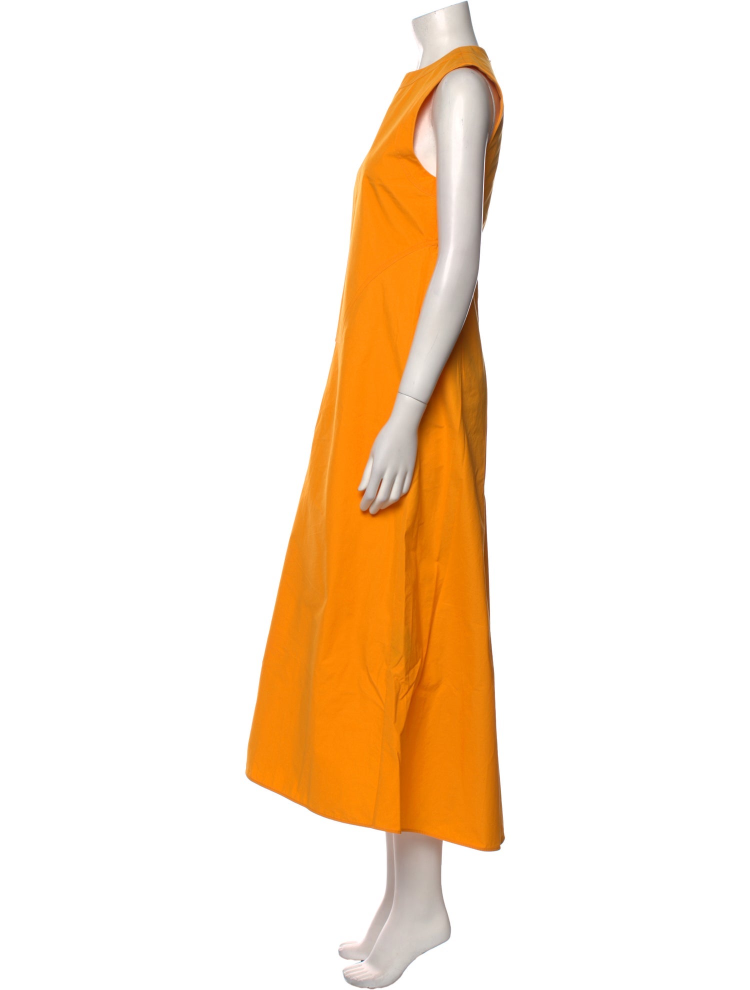 Jil Sander Crew Neck Long Dress