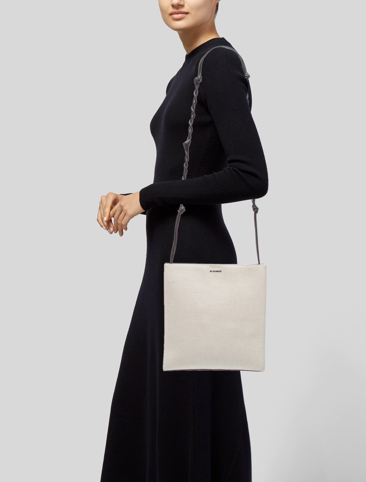 Jil Sander Canvas Shoulder Bag