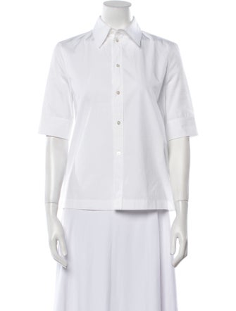 Jil Sander Three-Quarter Sleeve Button-Up Top