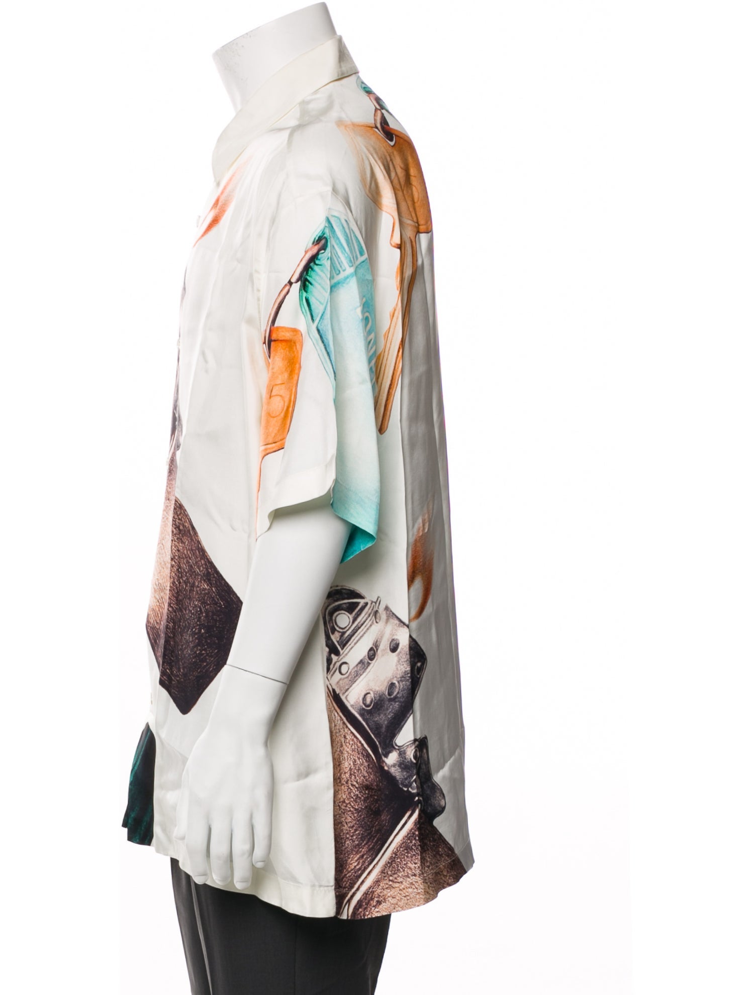 Jil Sander Graphic Print Short Sleeve Dress Shirt