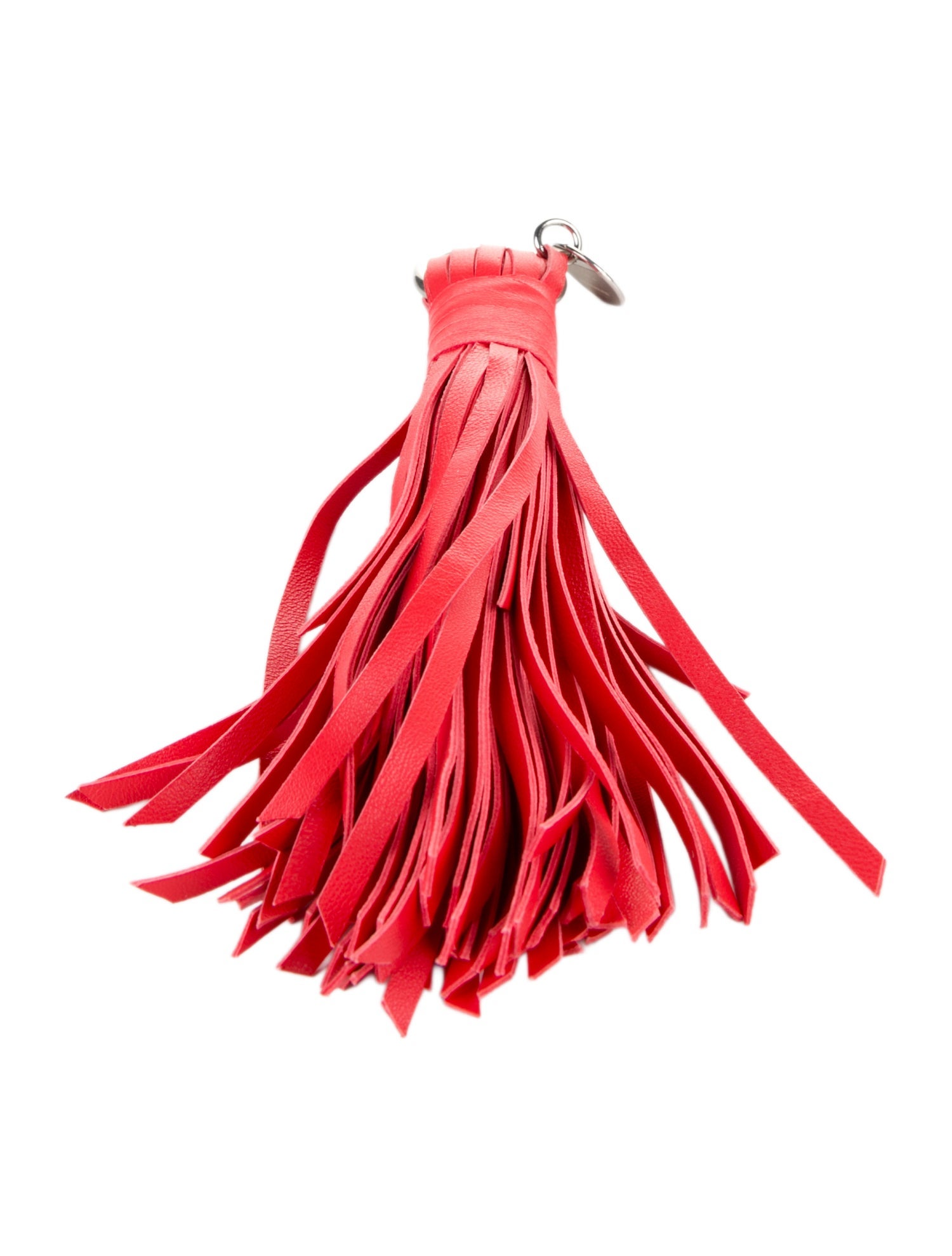 Jil Sander leather fringe bag charm