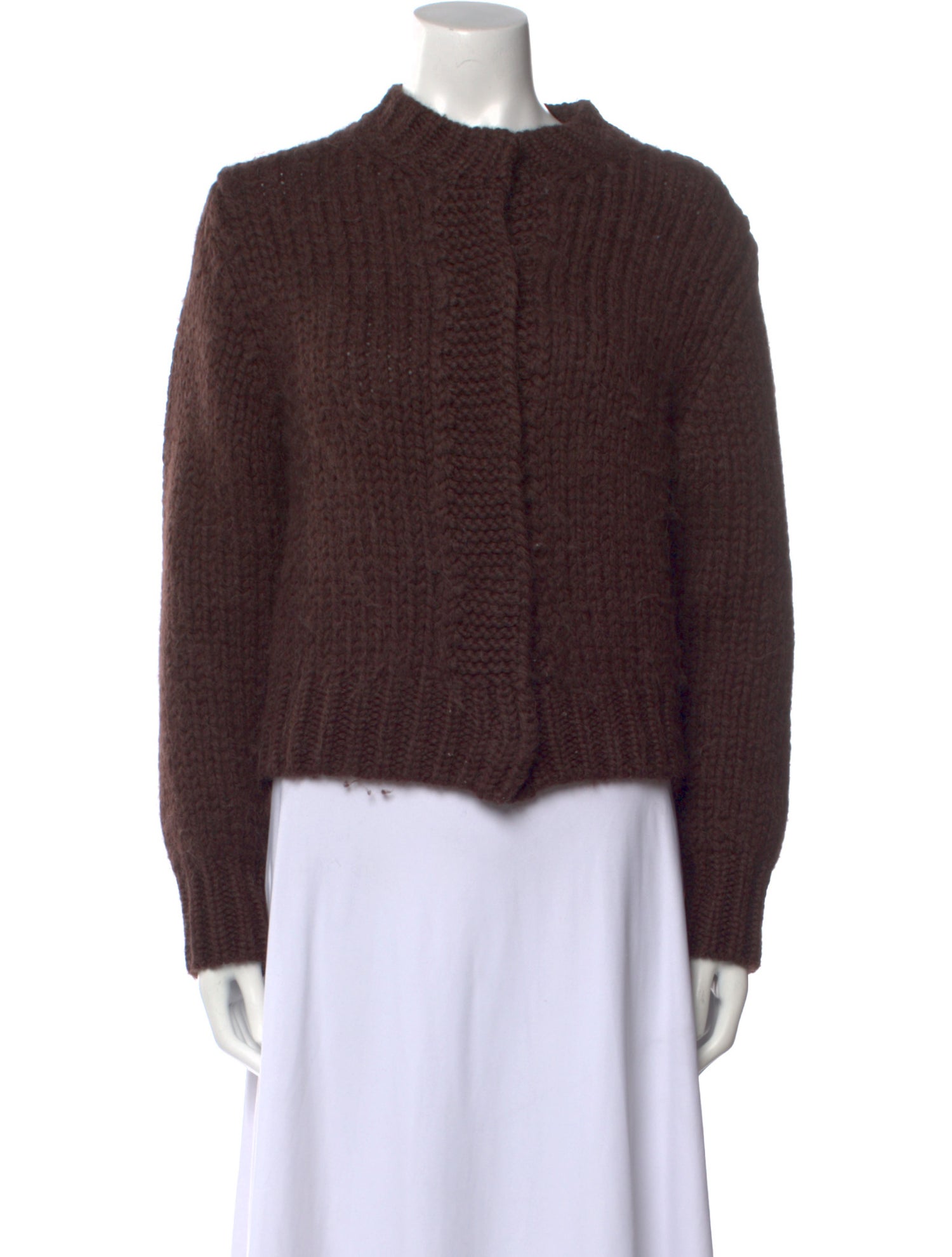 Jil Sander Virgin Wool Mock Neck Sweater