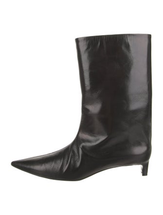 Jil Sander Leather Rain Boots