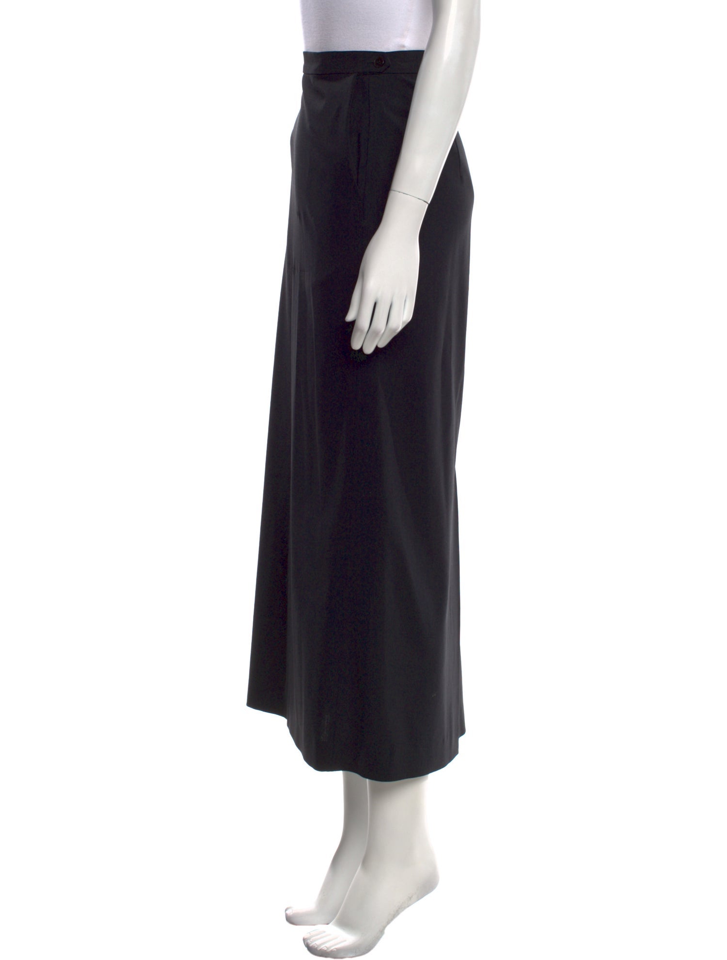 Jil Sander Wool Midi Length Skirt