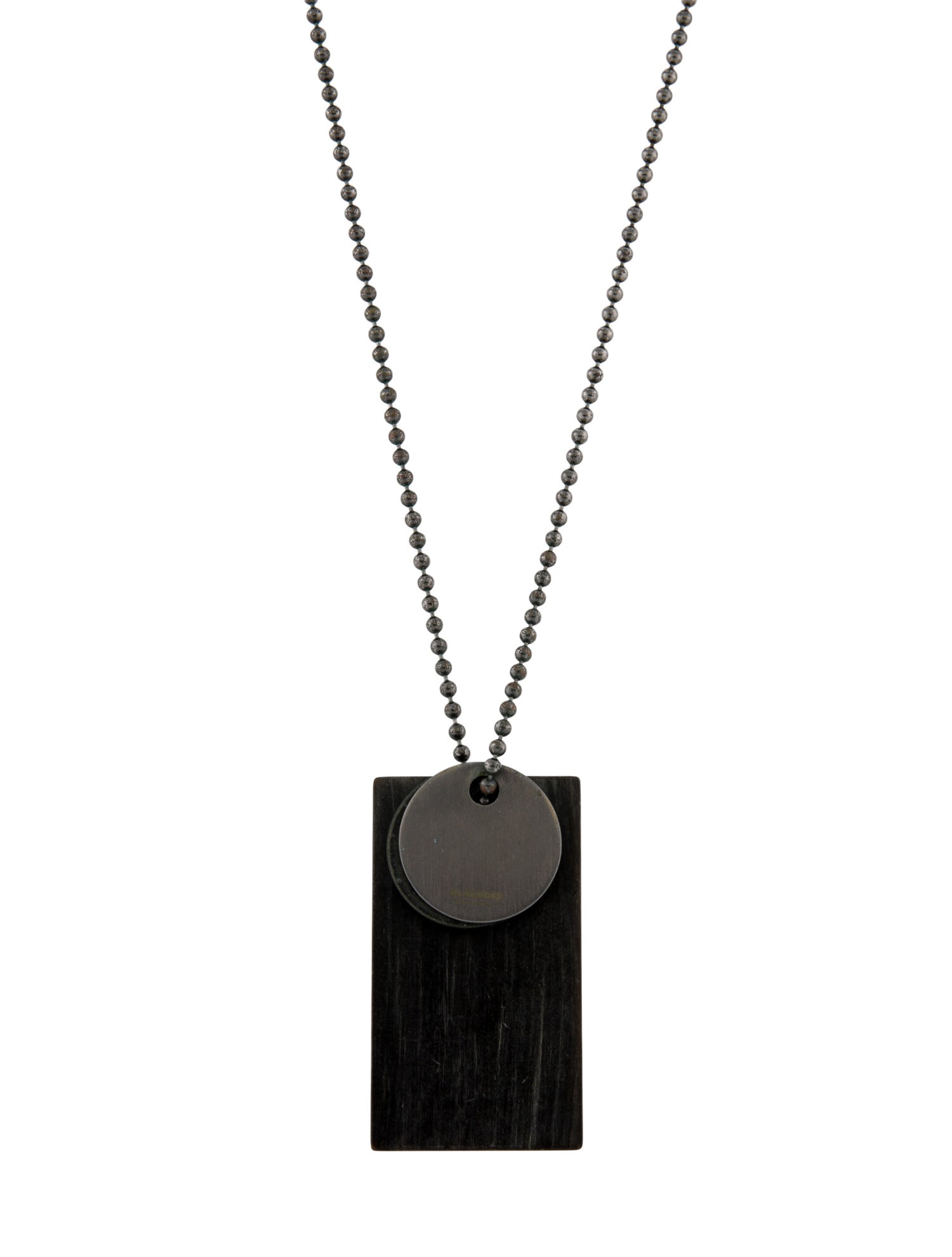 Jil Sander Pendant Tag Necklace