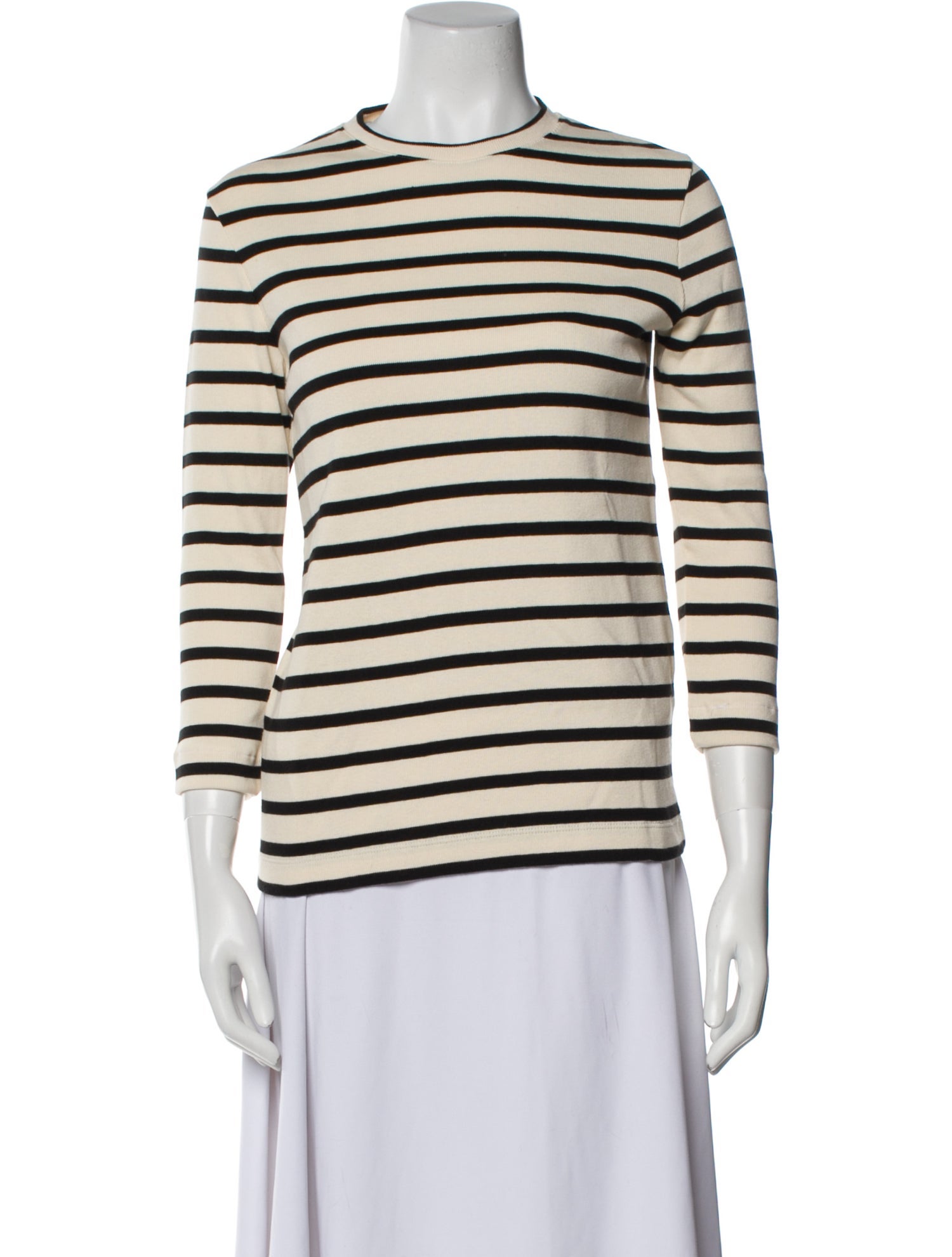 Jil Sander Striped Crew Neck Top