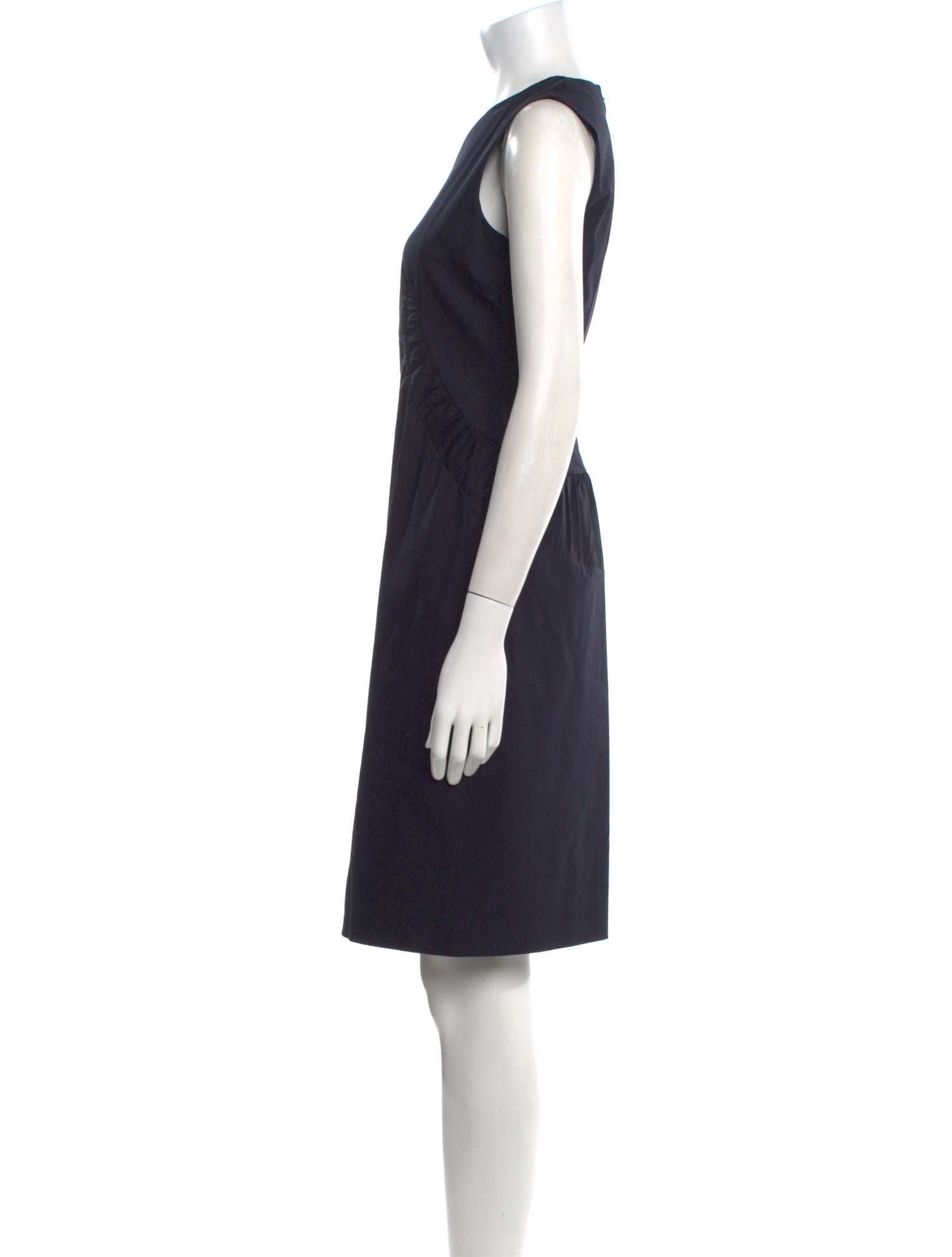 Jil Sander V-Neck Knee-Length Dress