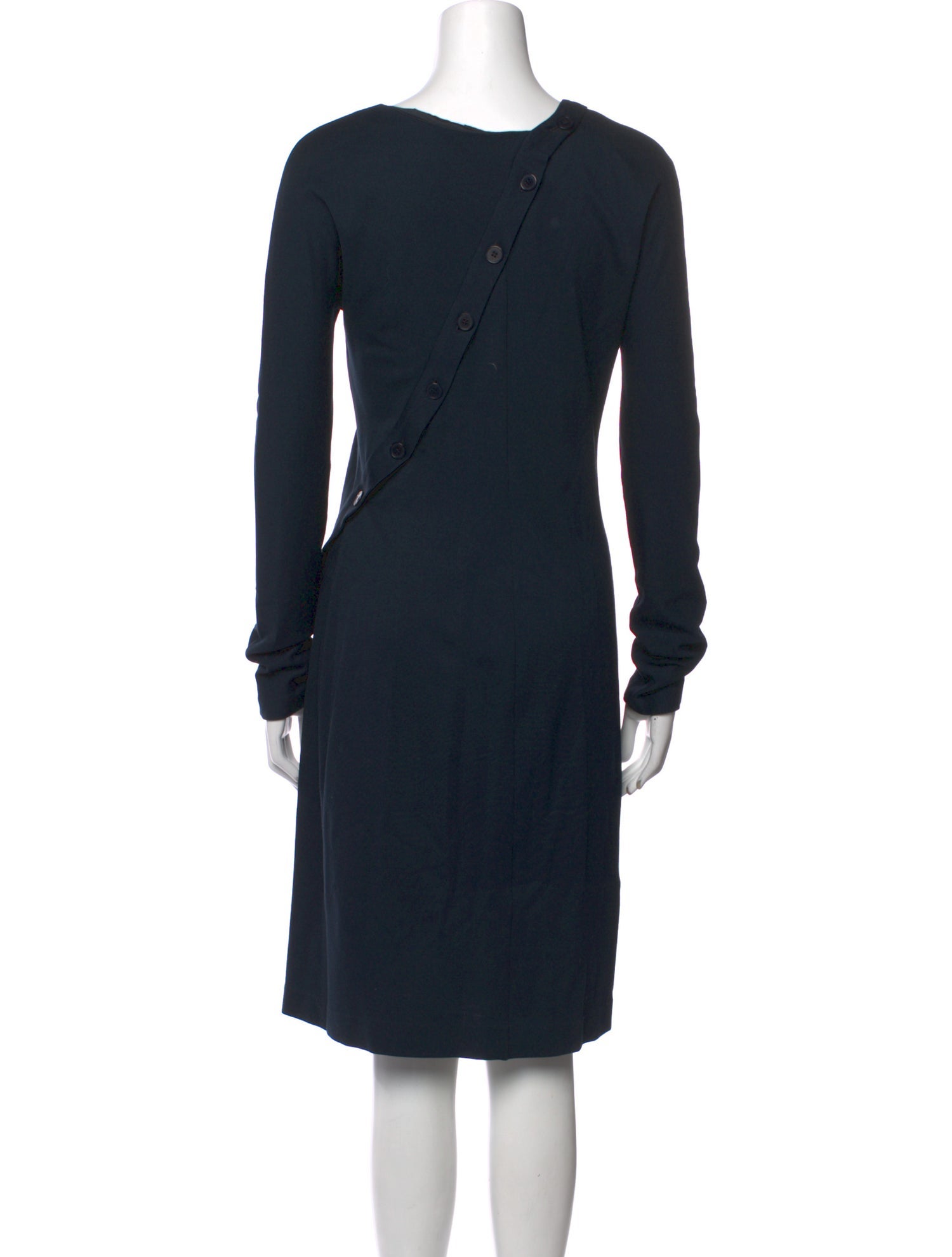 Jil Sander V-Neck Knee-Length Dress