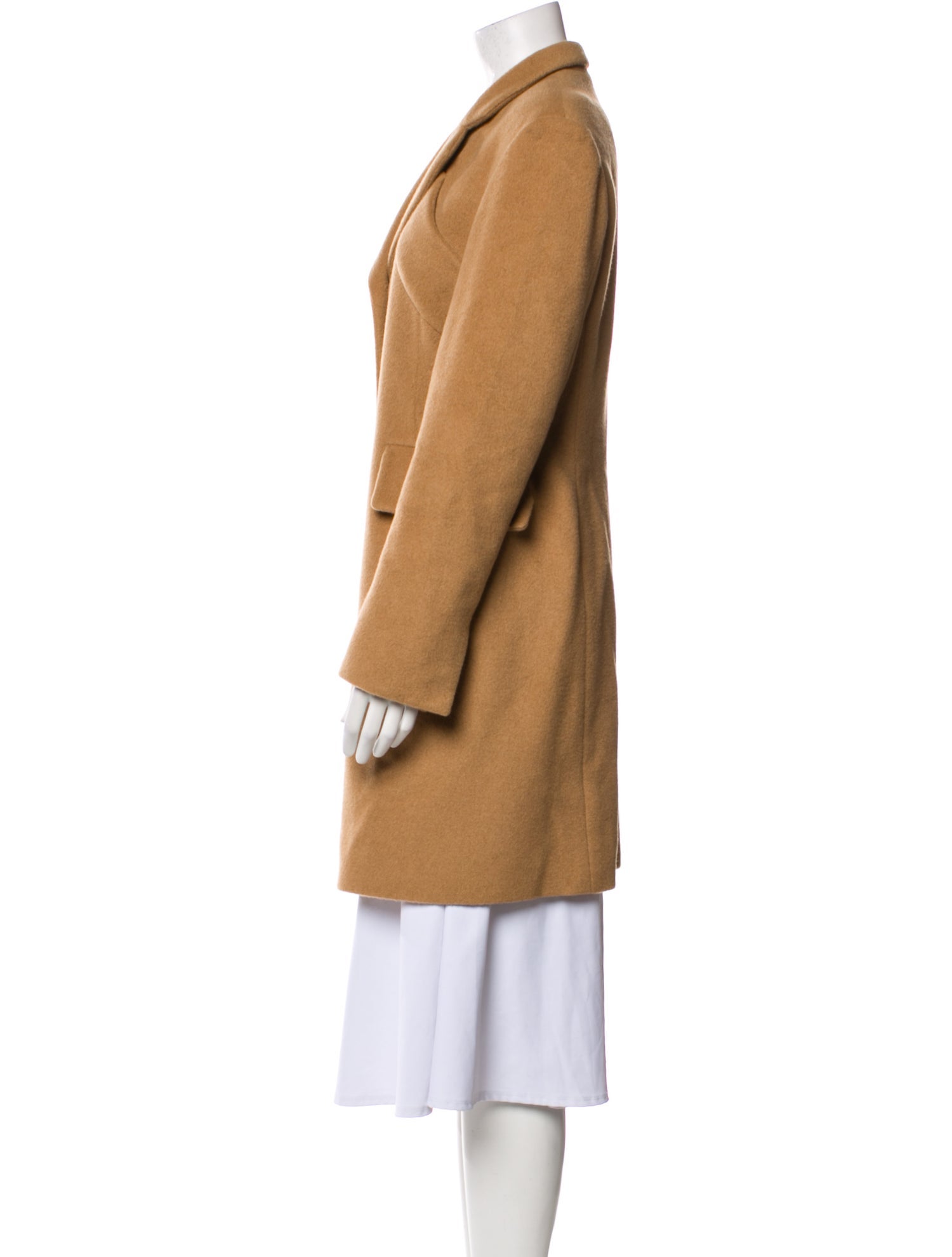 Jil Sander Camel Leather Coat