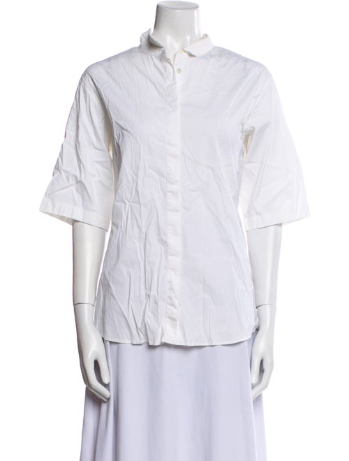 Jil Sander Three-Quarter Sleeve Button-Up Top
