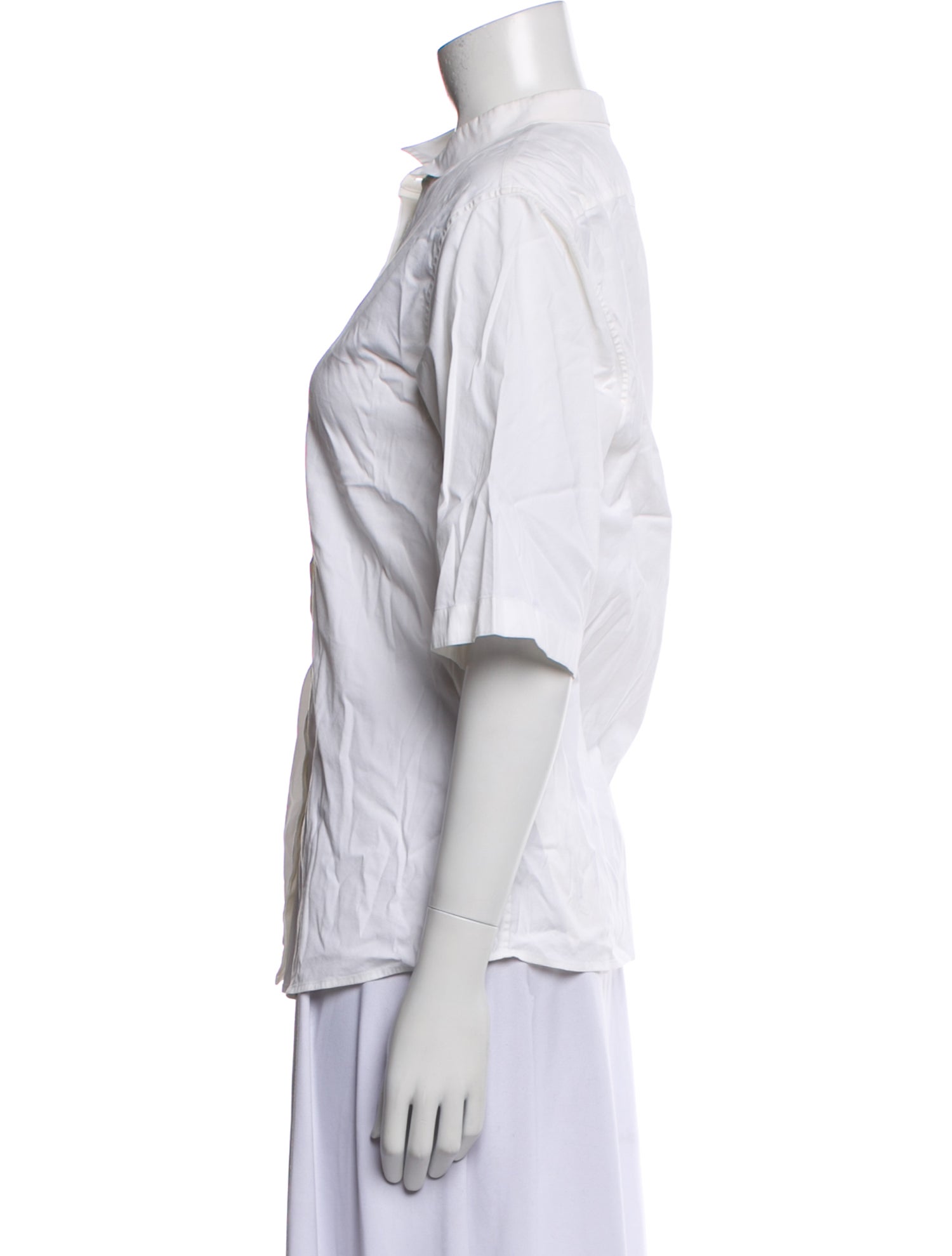 Jil Sander Three-Quarter Sleeve Button-Up Top