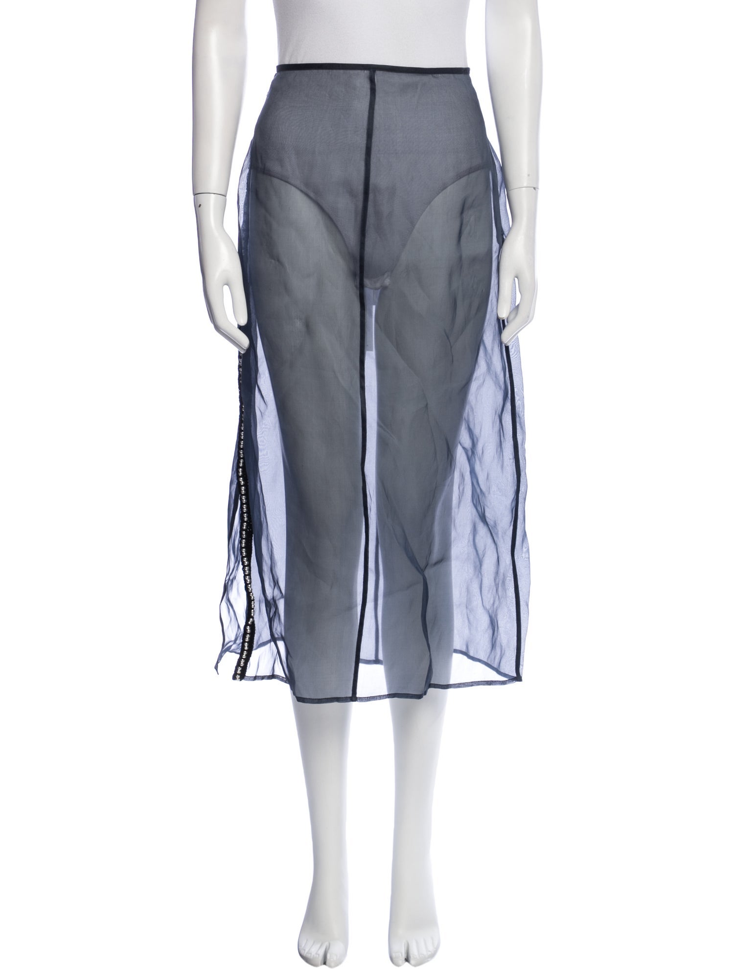 Jil Sander Silk Midi Length Skirt