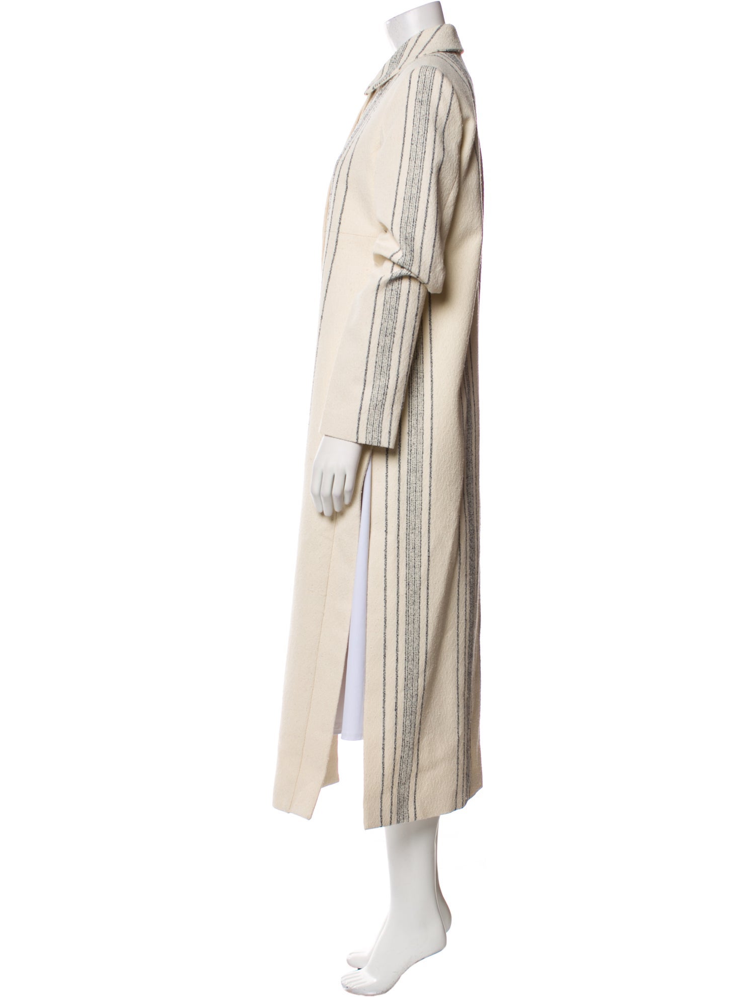 Jil Sander Silk Striped Coat