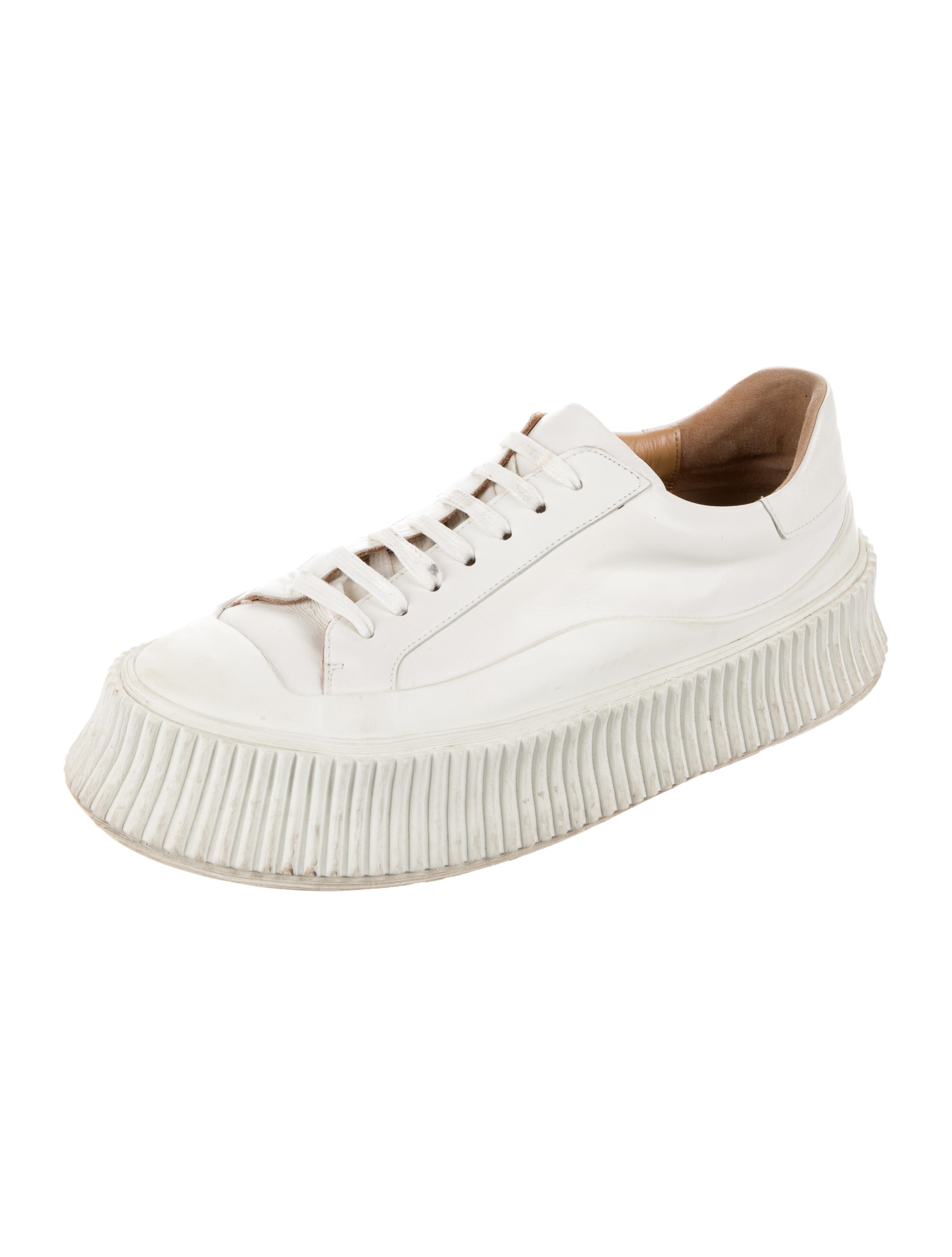 Jil Sander Leather Sneakers