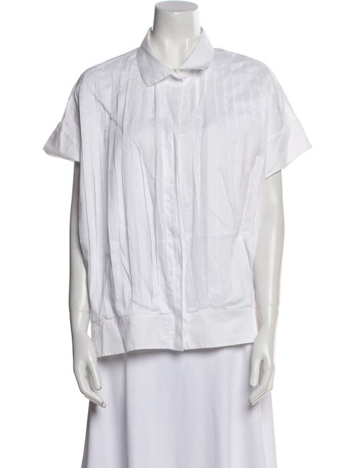 Jil Sander 2014 Short Sleeve Button-Up Top