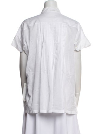 Jil Sander 2014 Short Sleeve Button-Up Top