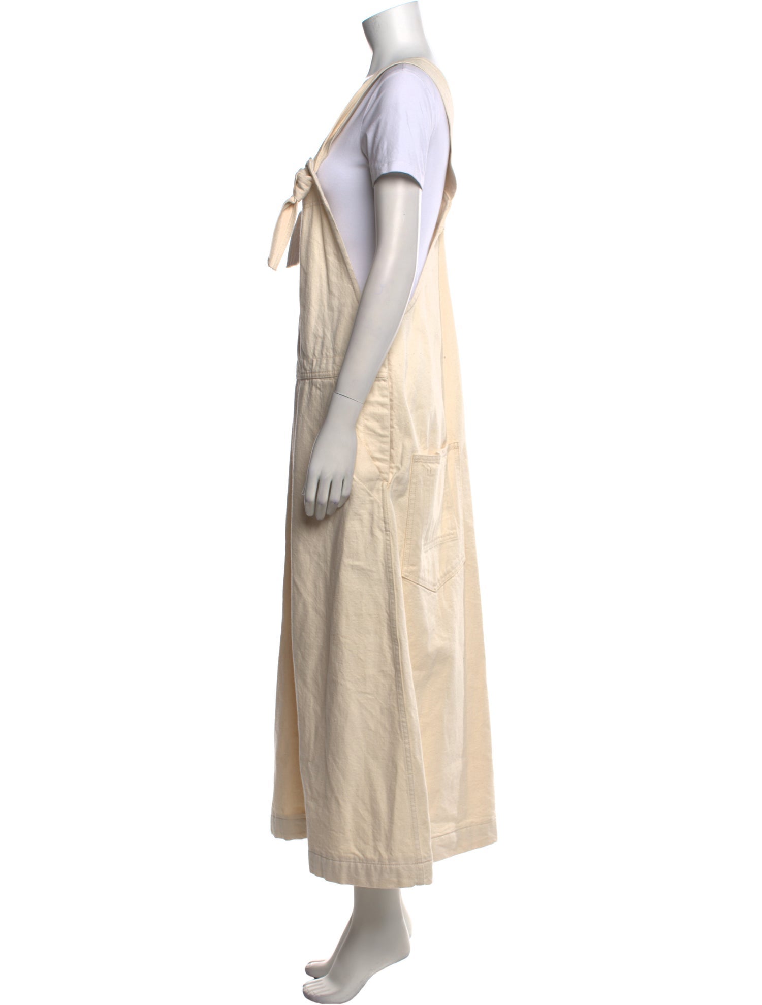 Jil Sander Square Neckline Midi Length Dress