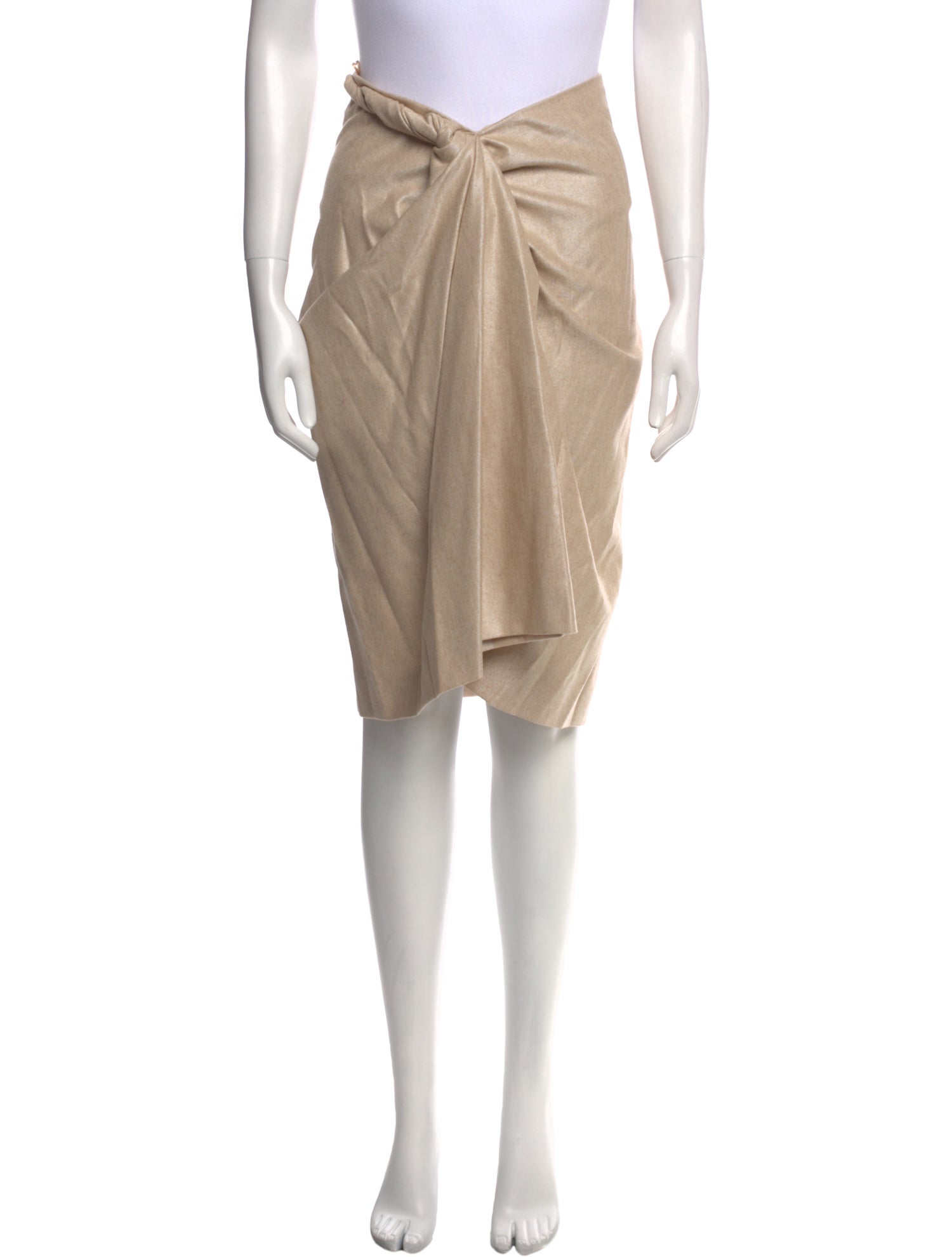 Jil Sander Virgin Wool Knee-Length Skirt