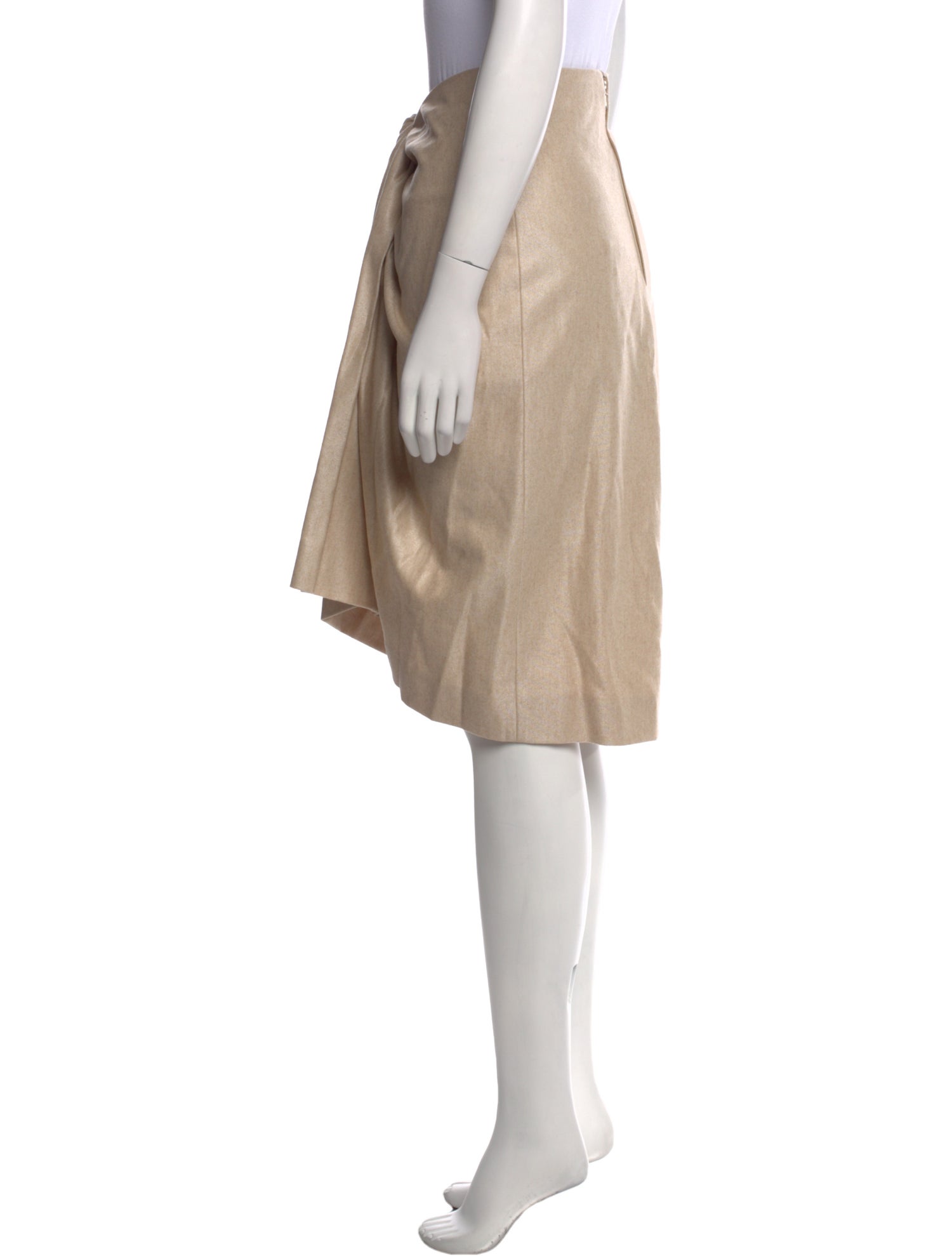 Jil Sander Virgin Wool Knee-Length Skirt