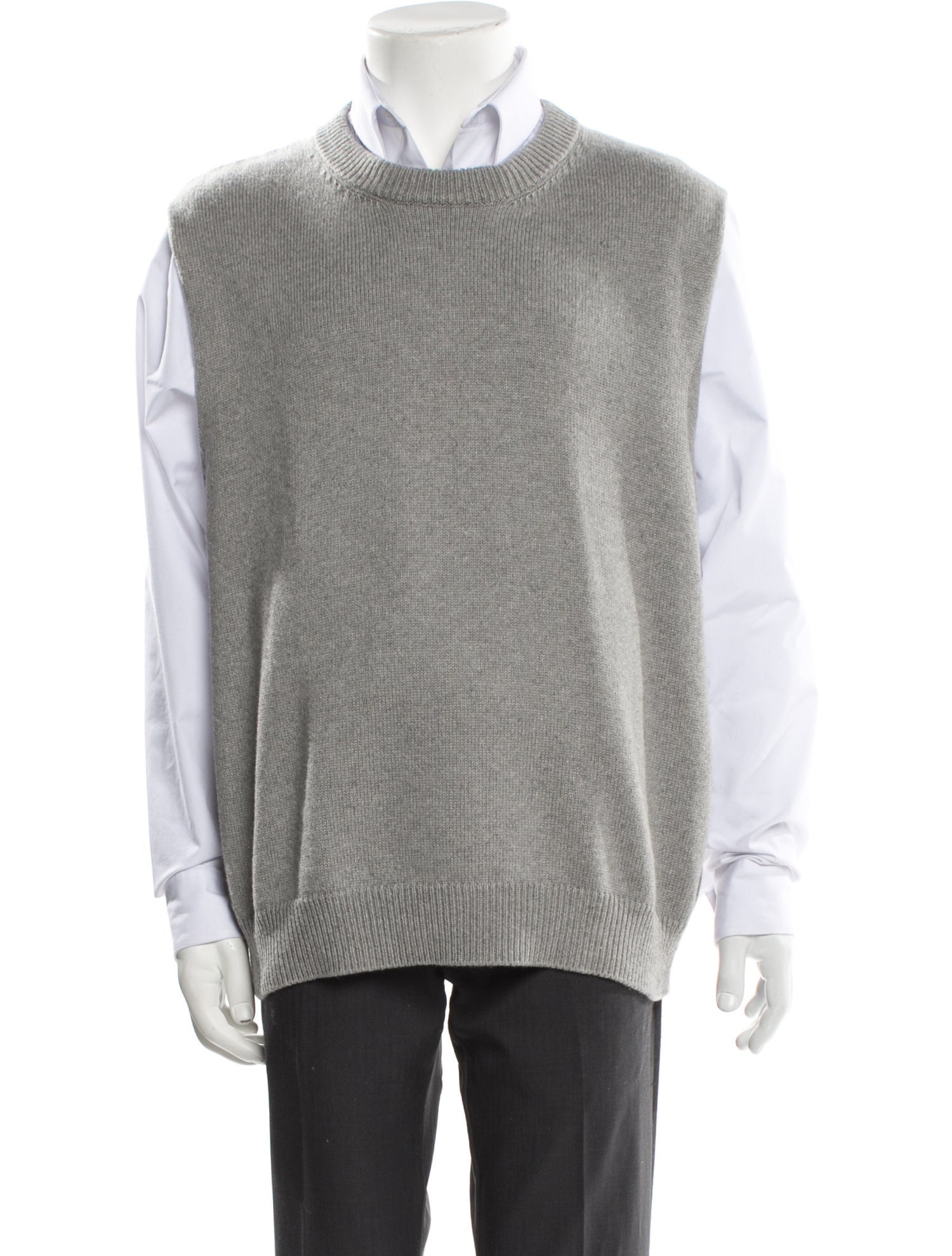 Jil Sander Crew Neck Sleeveless Sweater Vest