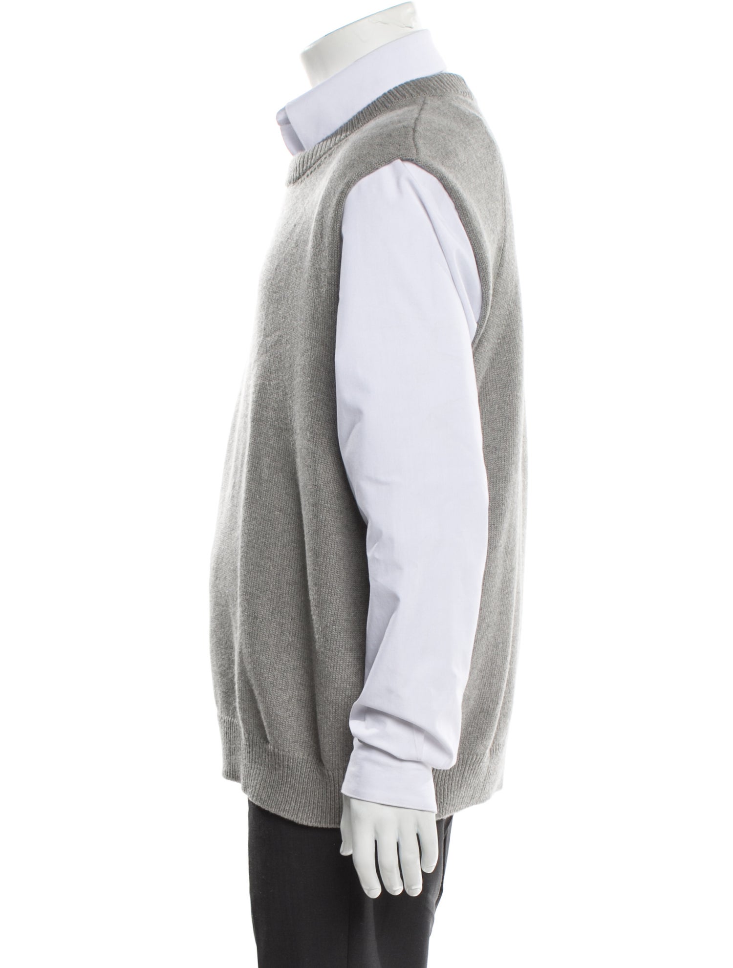 Jil Sander Crew Neck Sleeveless Sweater Vest