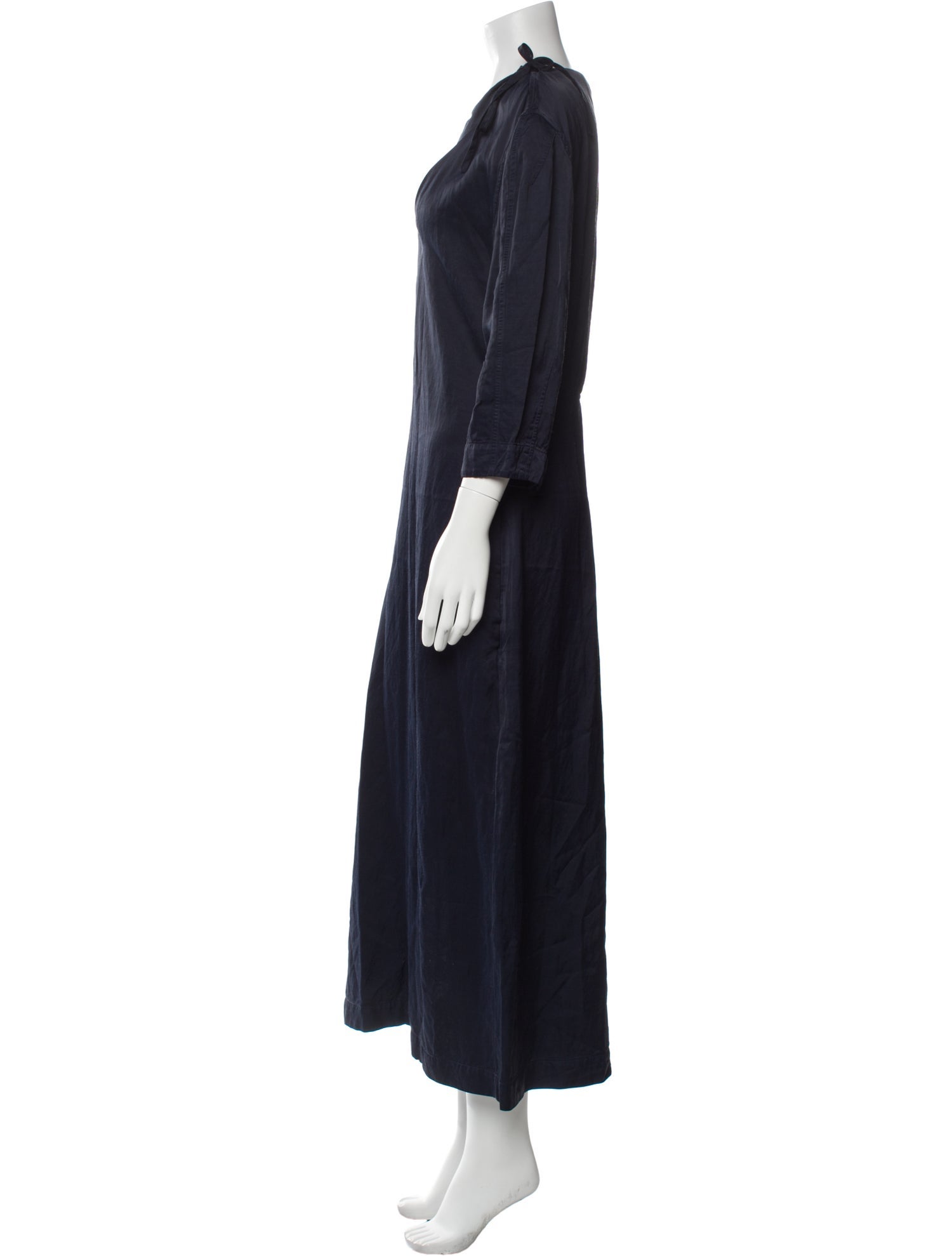 Jil Sander Crew Neck Long Dress