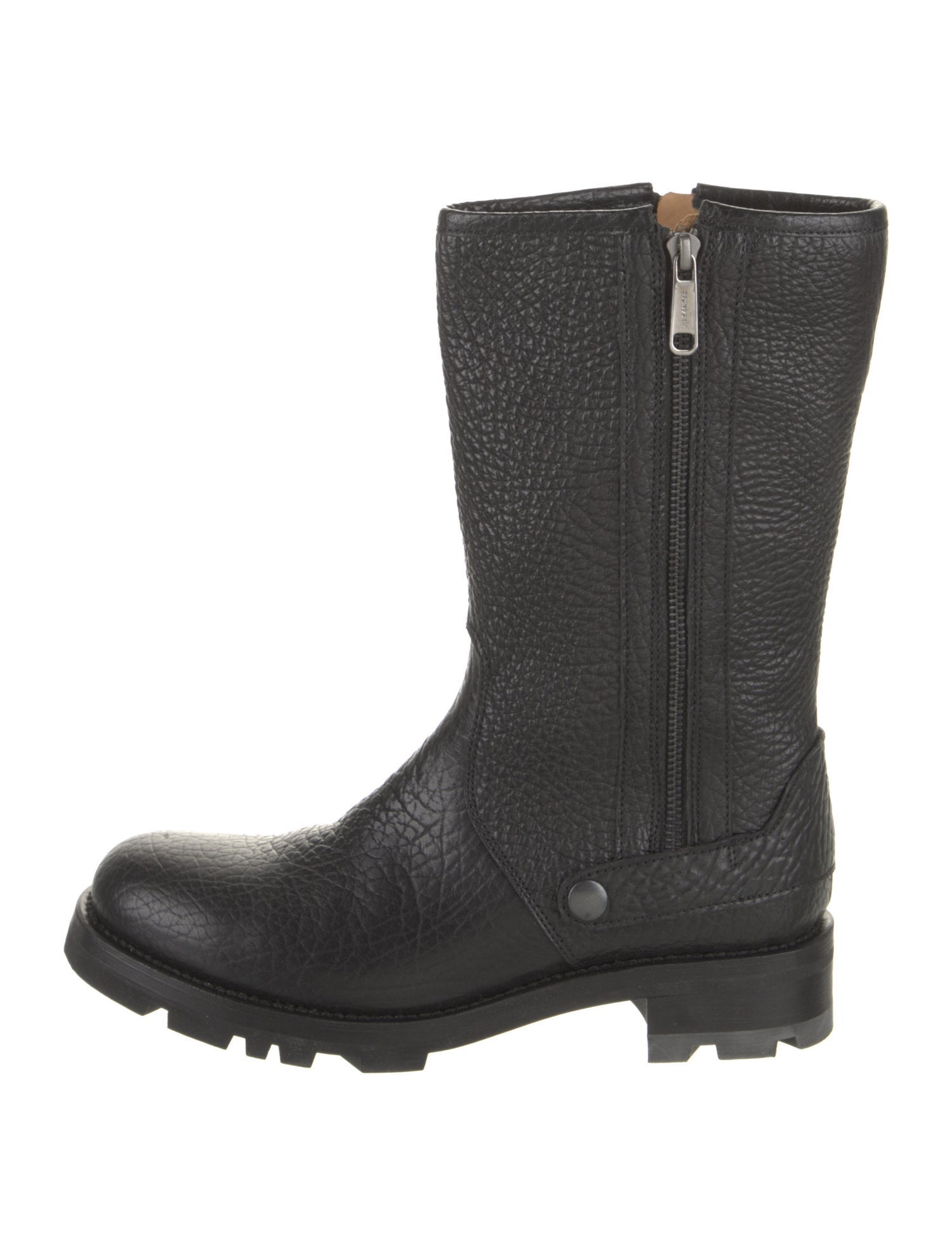 Jil Sander Leather Moto Boots