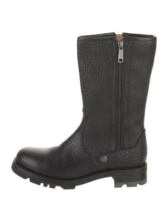 Jil Sander Leather Moto Boots